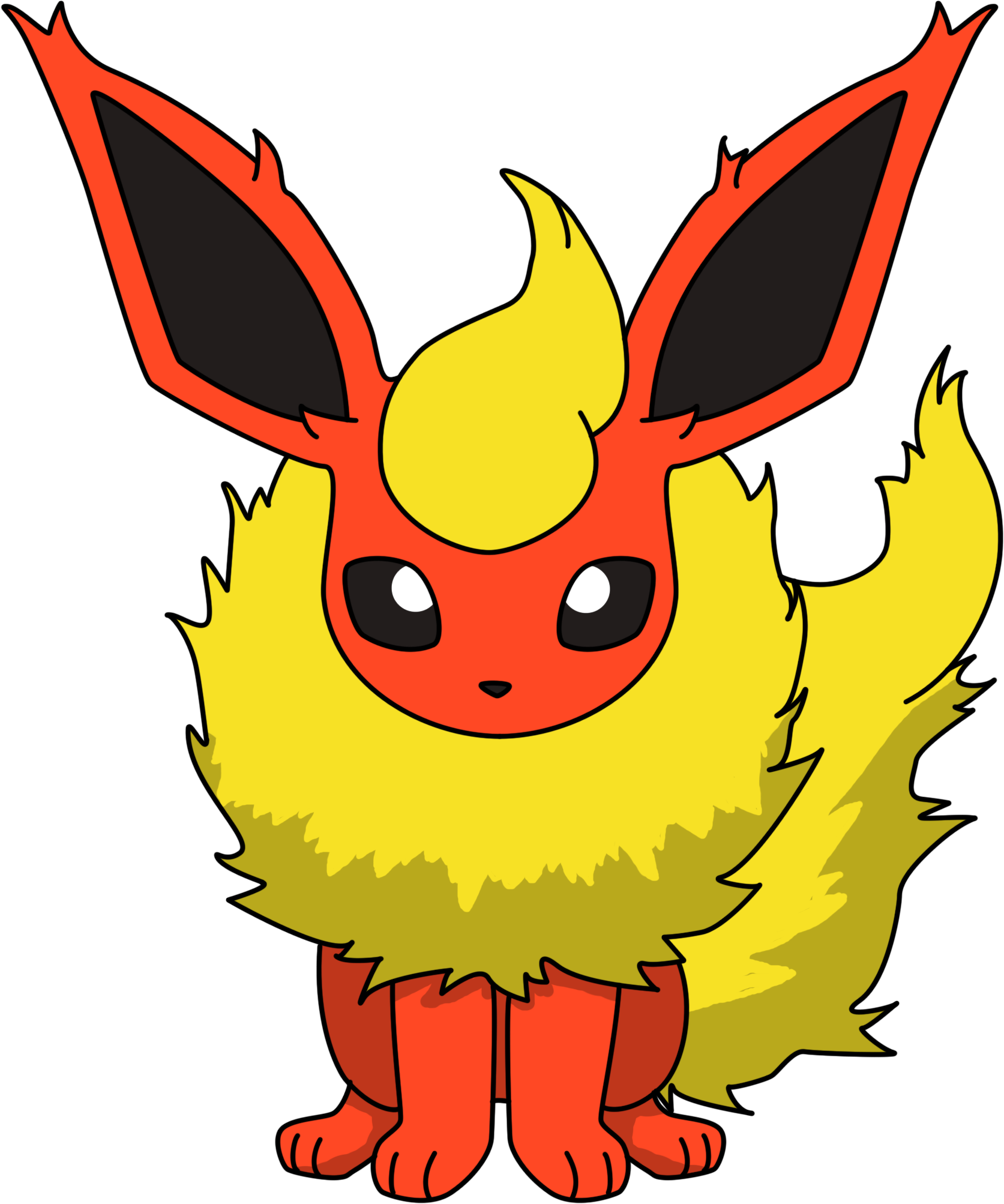 Flareon Sitting PNG