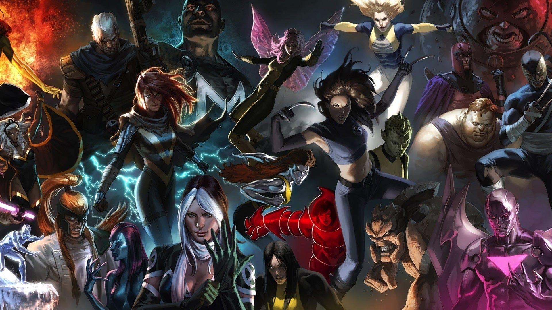 Wallpaper, anime, X X Men, Juggernaut, comics, Magneto, Ororo