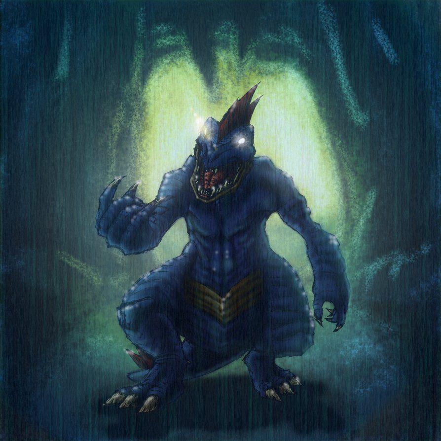 Angry Feraligatr in wet cavern