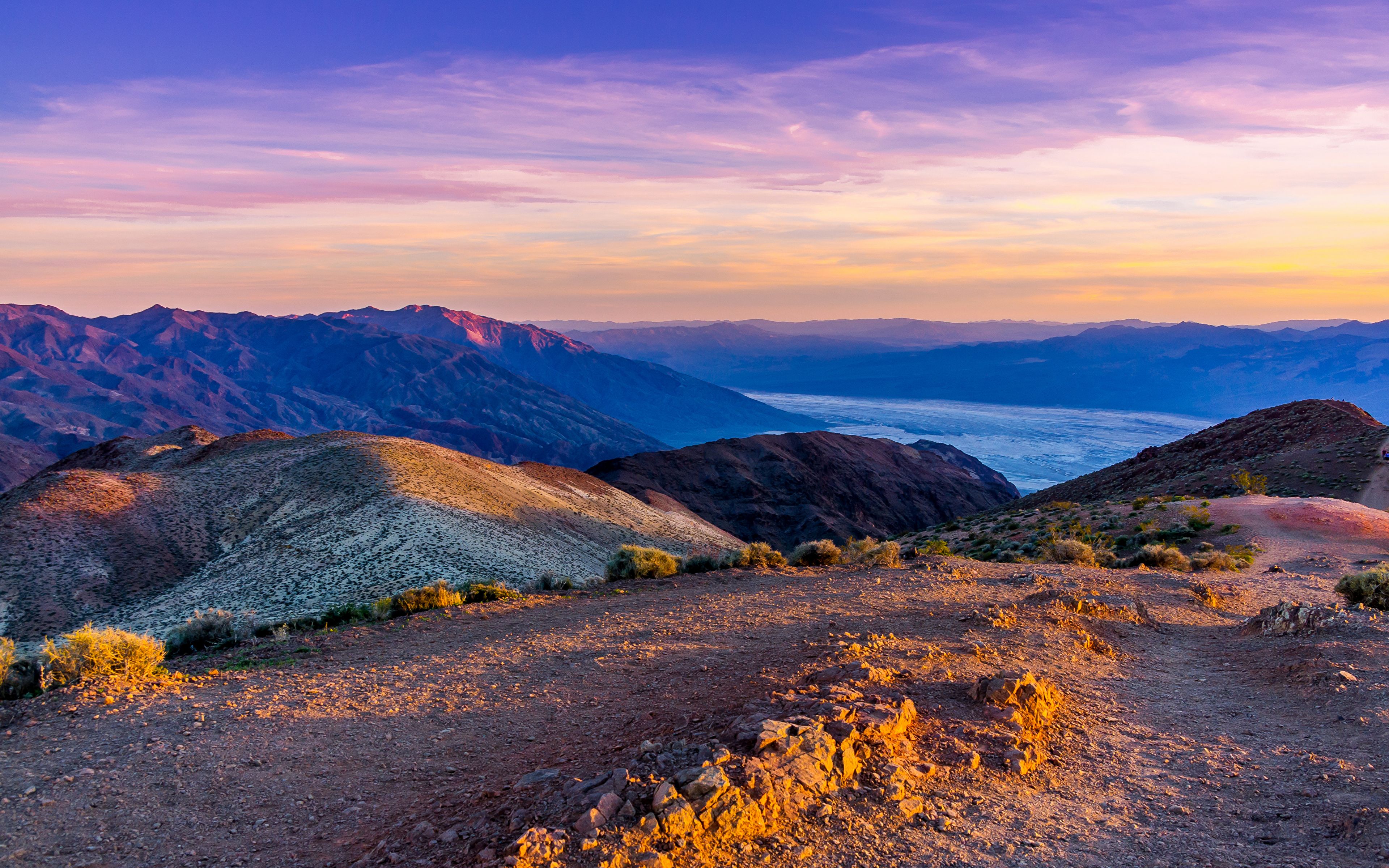 Wallpaper USA Death Valley National Park Nature Hill 3840x2400