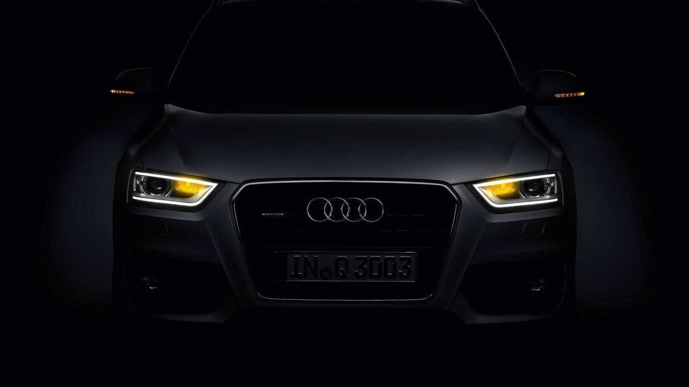 Audi Q3 Headlight Is Turned On Car Wallpaper Free Download
