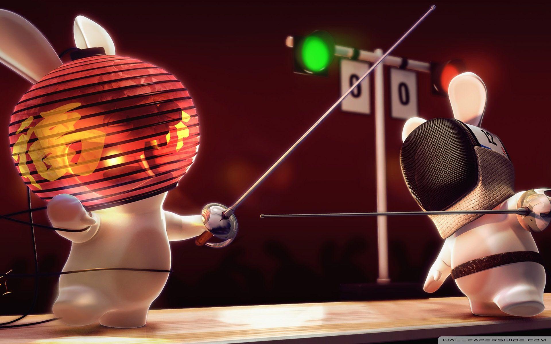 Rayman Raving Rabbids Fencing ❤ 4K HD Desktop Wallpaper for 4K