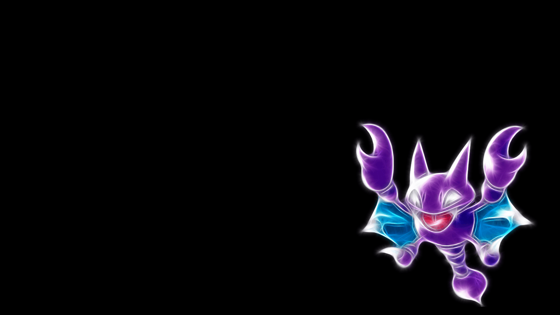 ScreenHeaven: Gligar Pokemon black background simple background