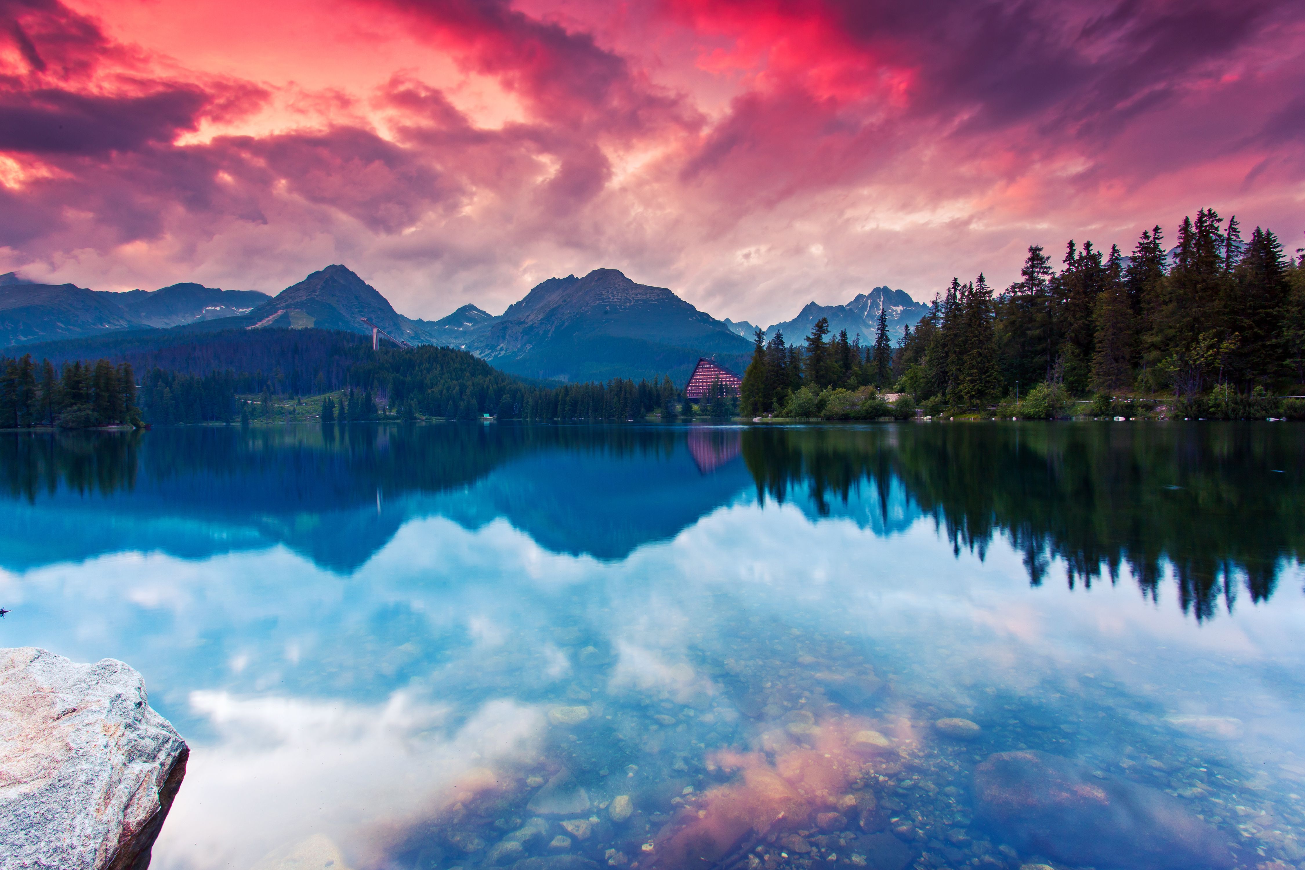 Wallpaper Lake, Mountains, Reflections, Tatra National Park