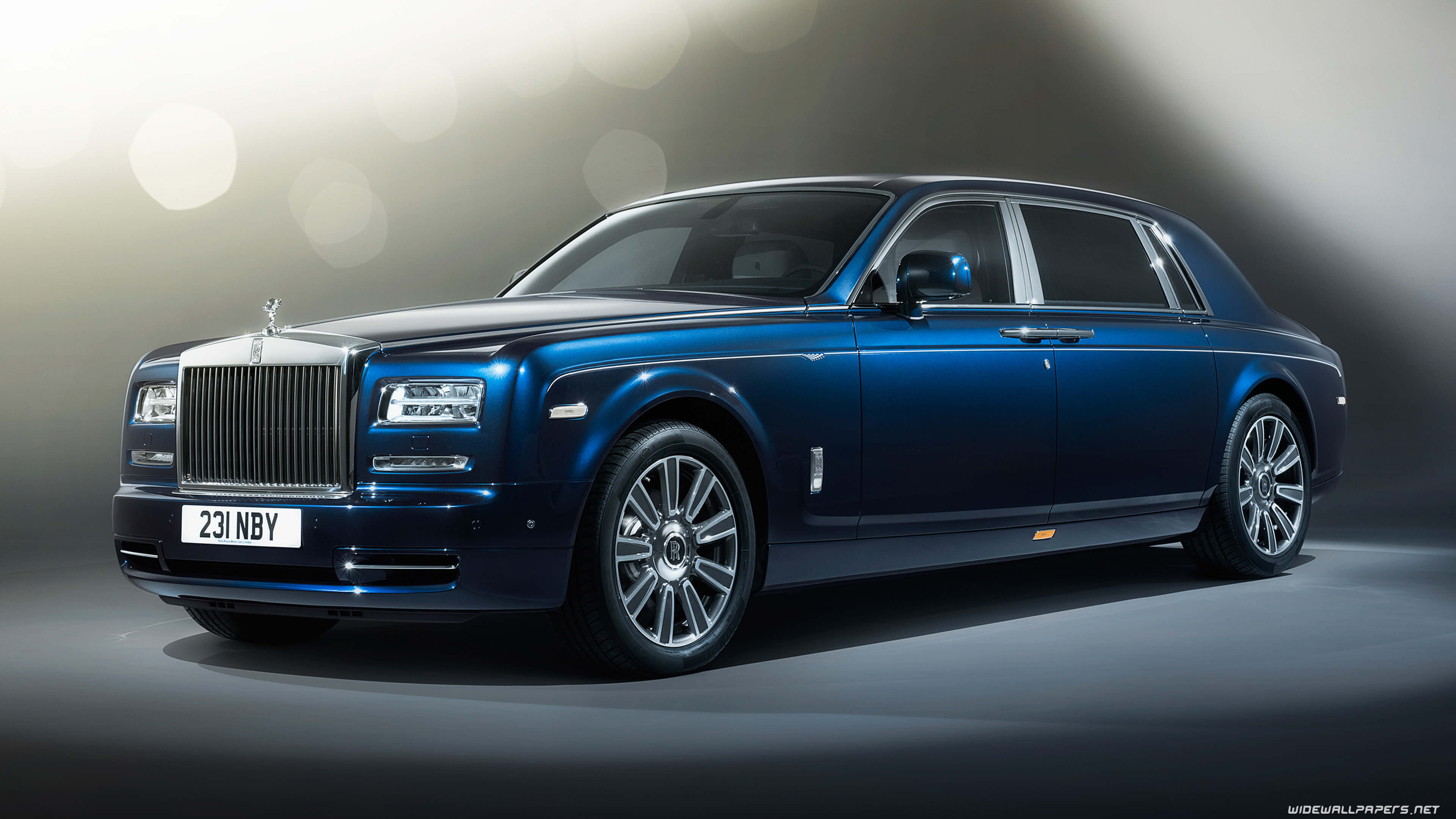 Blue 2017 Rolls Royce Phantom UHD 4K Wallpaper