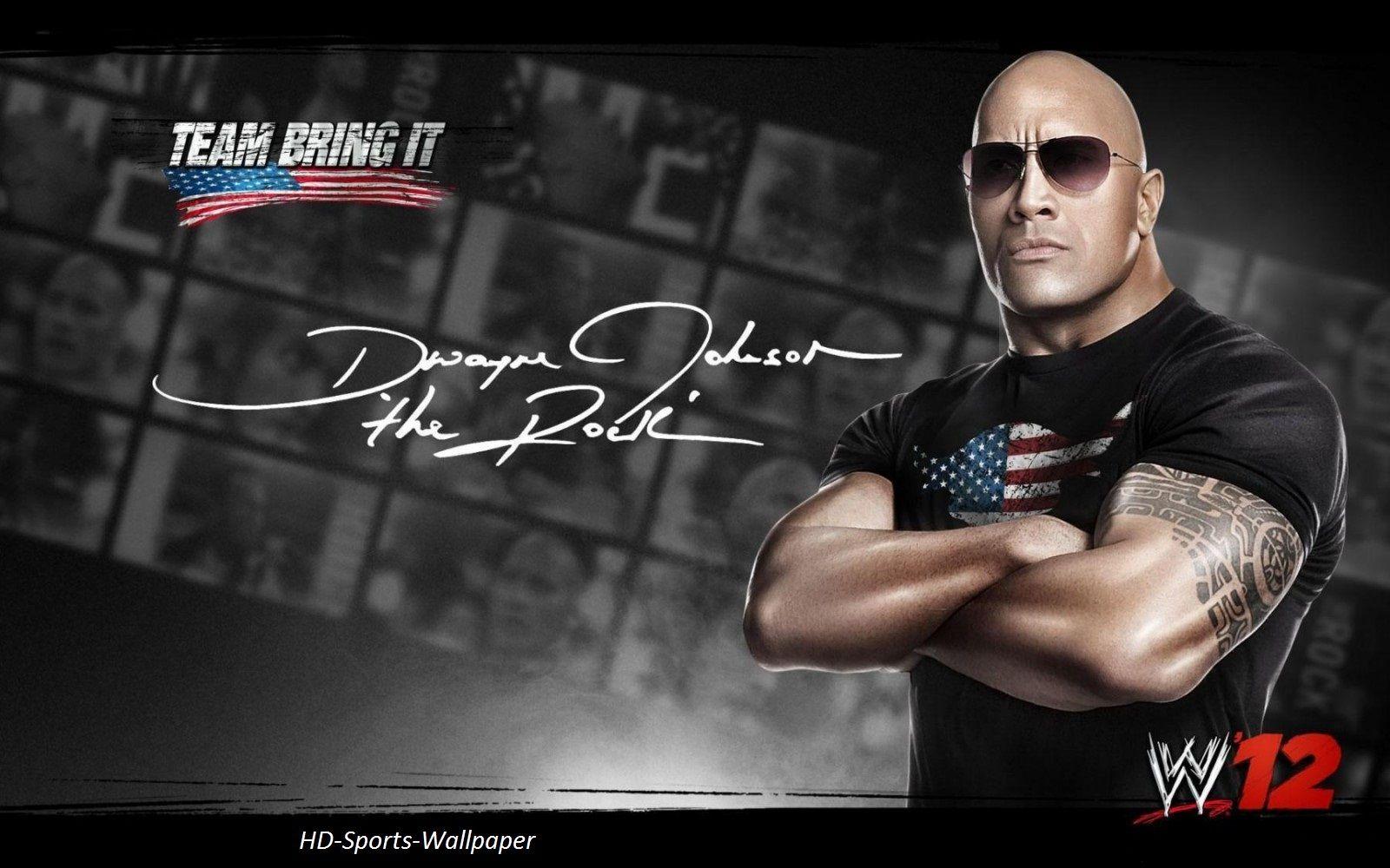 HD Sports Wallpaper: The Rock. HD Rock Wallpaper. HD WWE Super Star