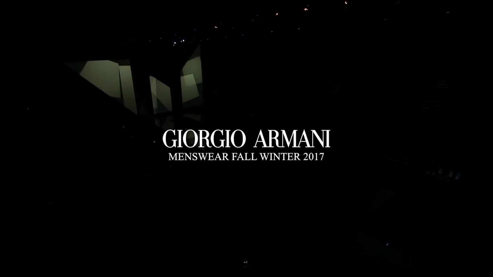 Giorgio Armani Fall Winter Men's Fashion Show on Vimeo