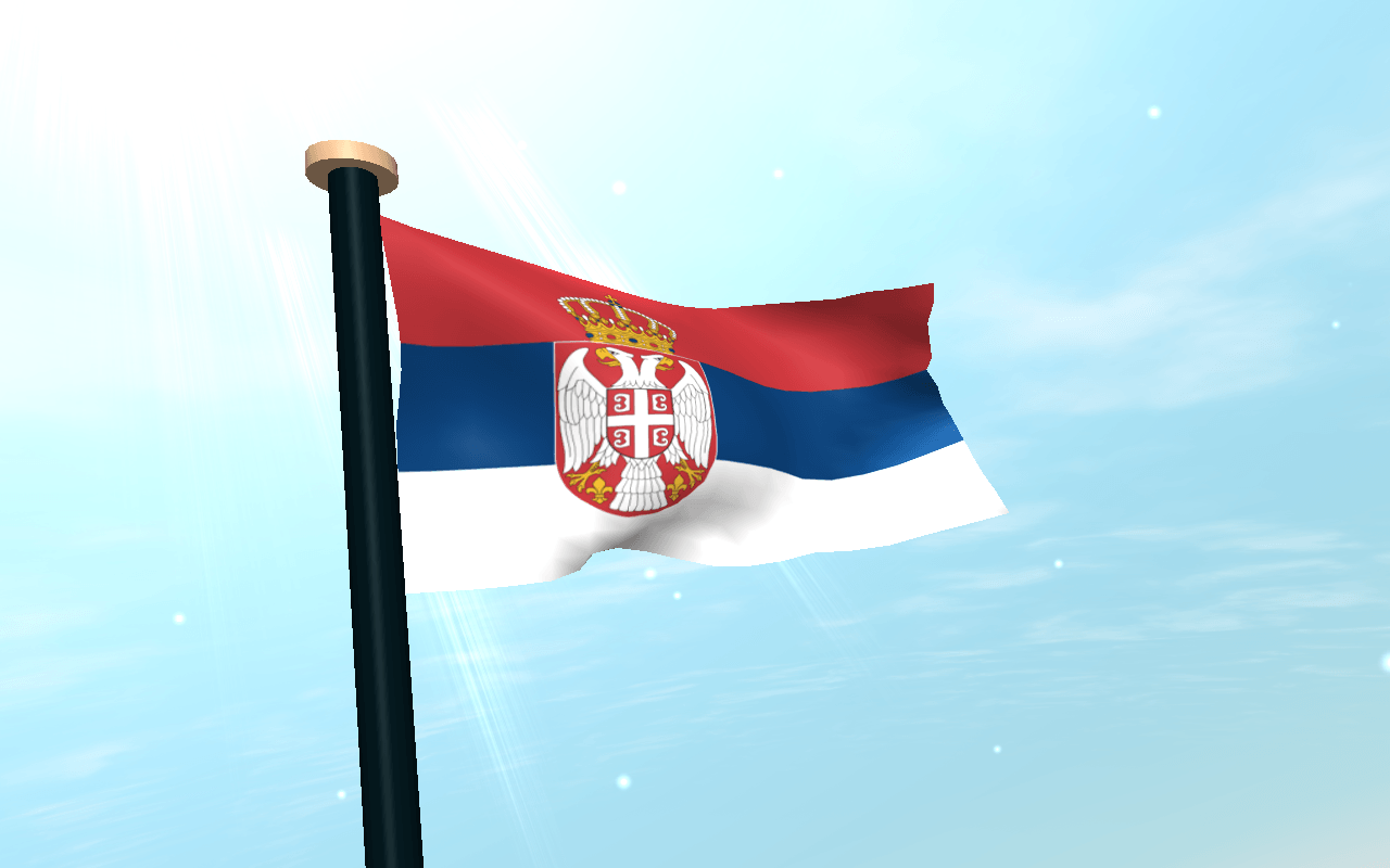 Serbia Flag 3D Free Wallpaper