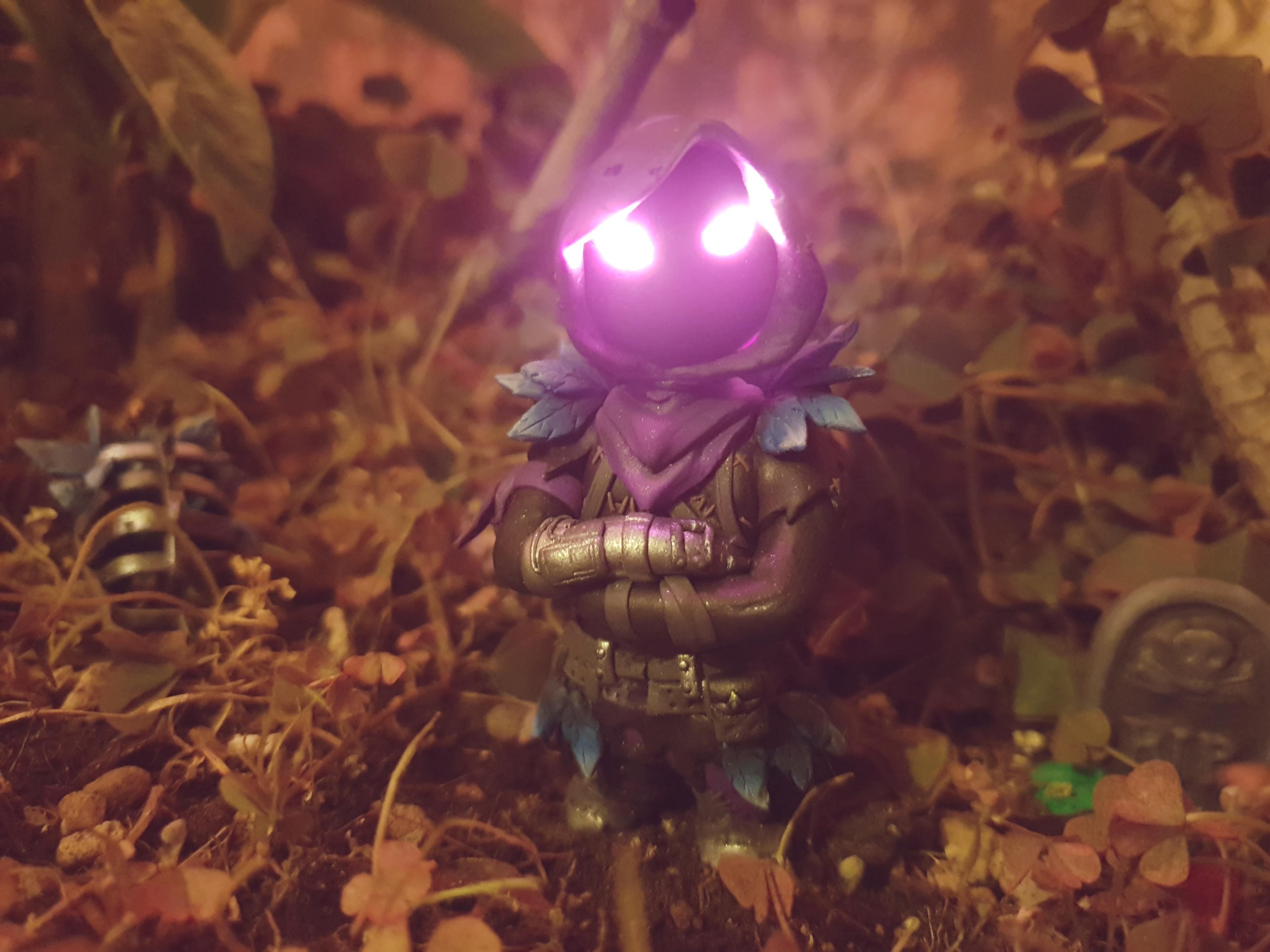 I made this clay Raven from Fortnite!