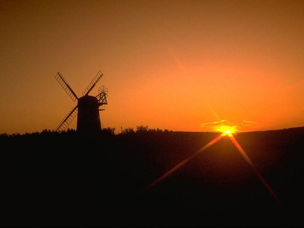 Patcham Windmill Brighton E Sussex And Sunsets Wallpaper
