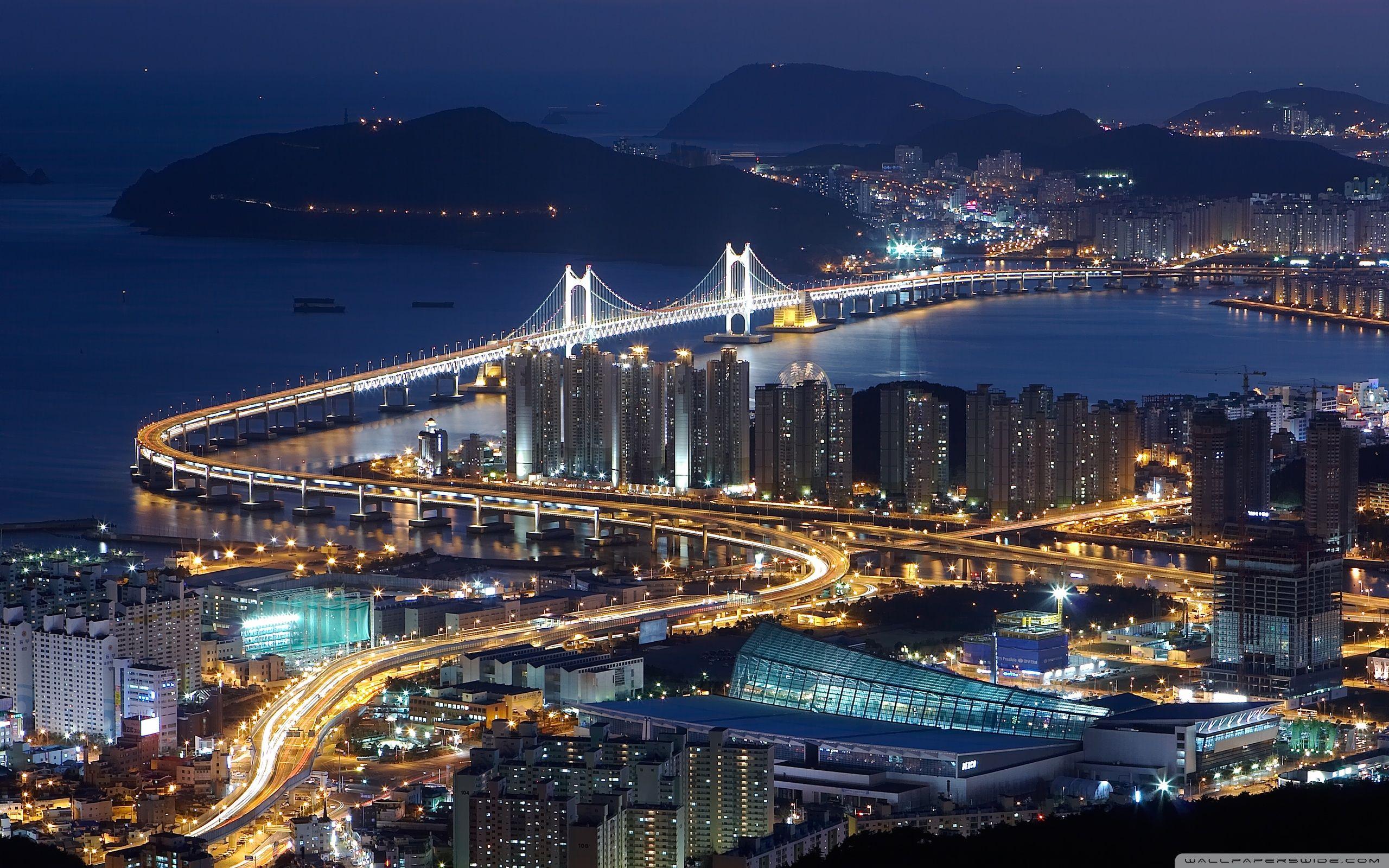 Gwangan Bridge, Busan, South Korea ❤ 4K HD Desktop Wallpaper for 4K