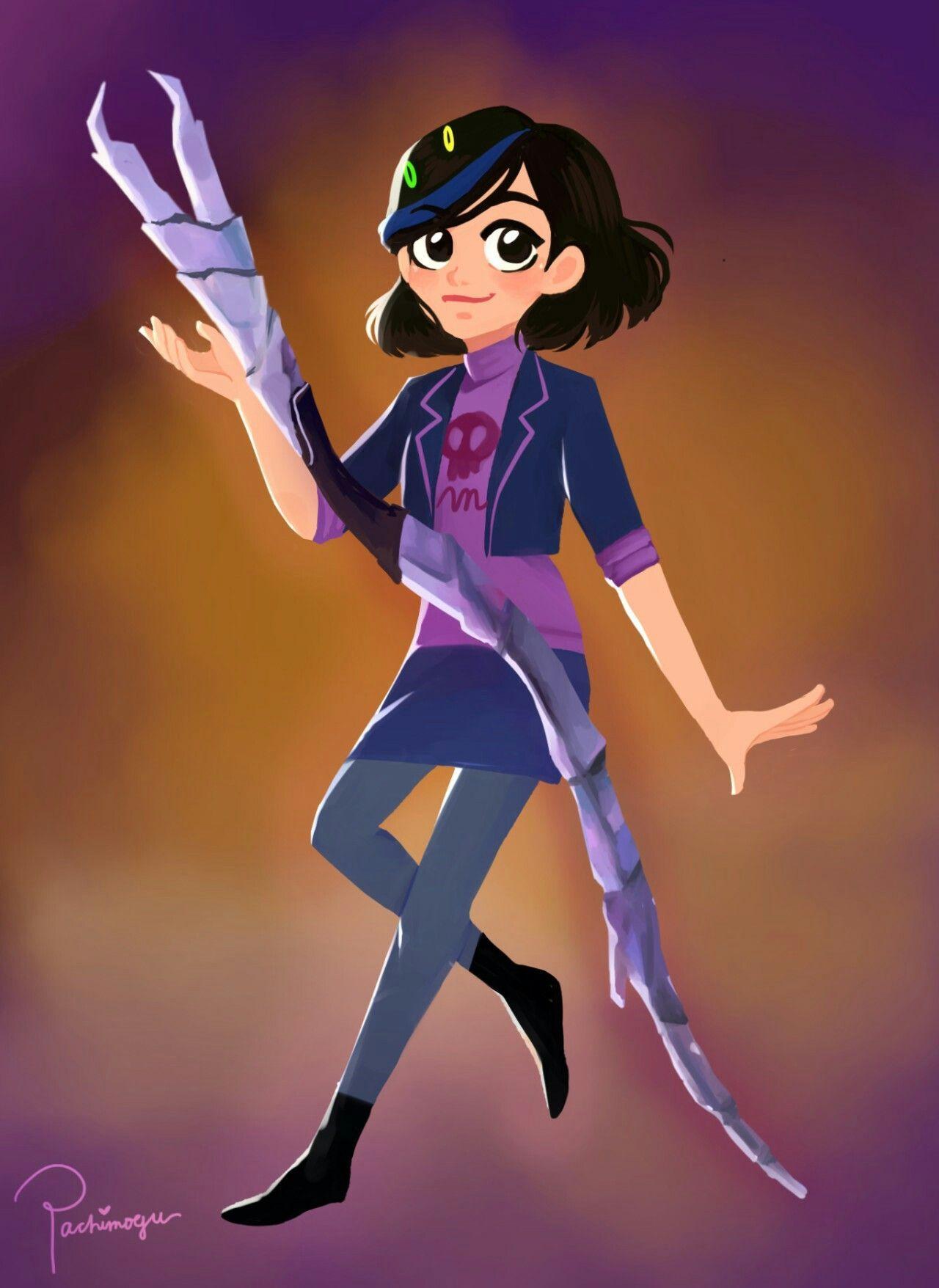 Trollhunters: Claire Nuñez and her Shadow Staff. Trollhunters