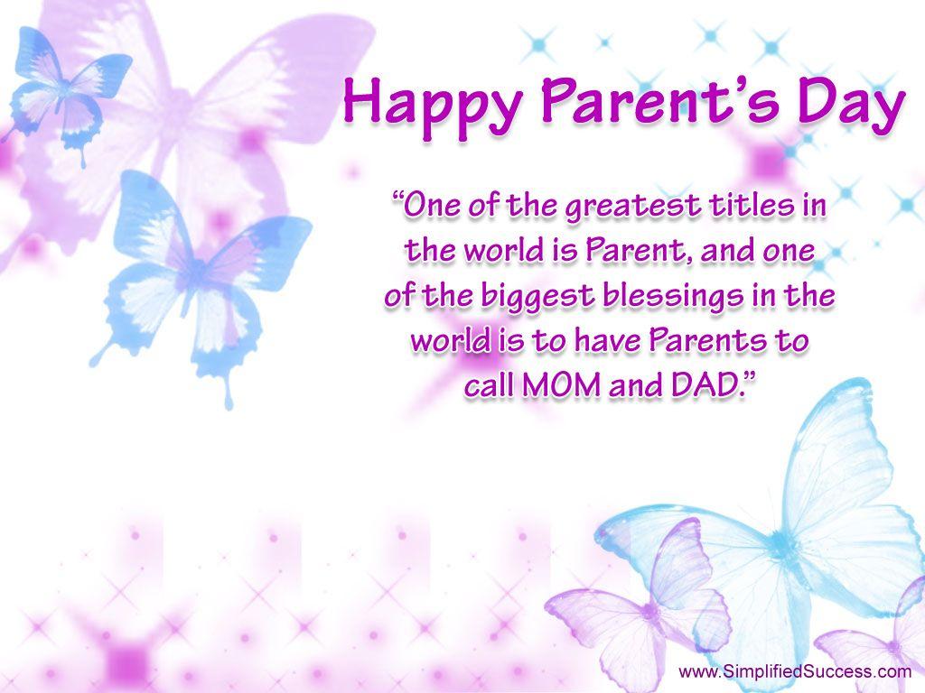 World Parents Day, Let's Celebrate!