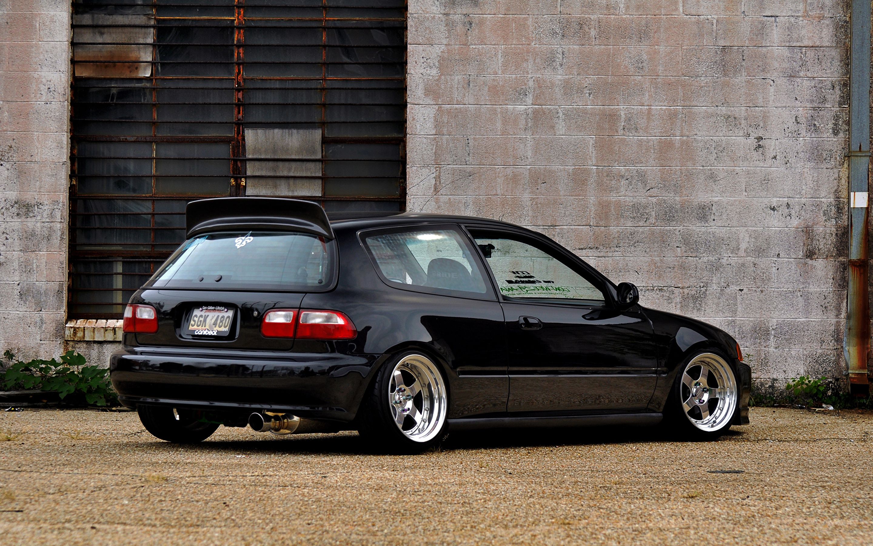 Picture Honda Civic eg6 Stance BellyScrapers Low CCW Black 2880x1800
