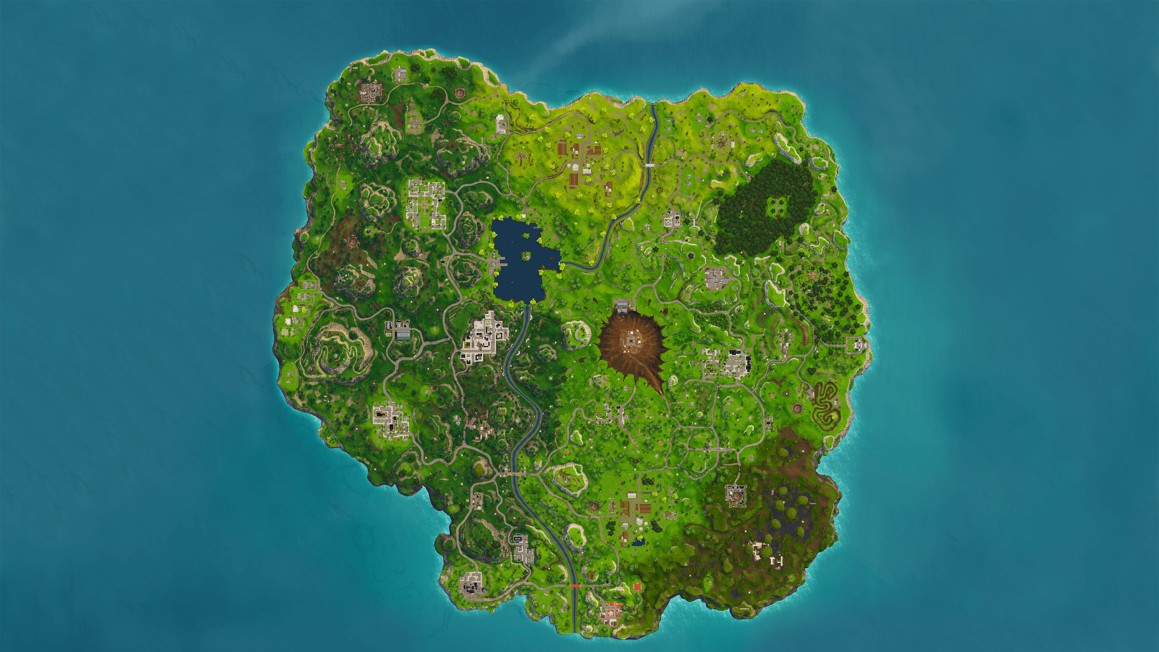 I made a 4K wallpaper of the high quality Season 4 map