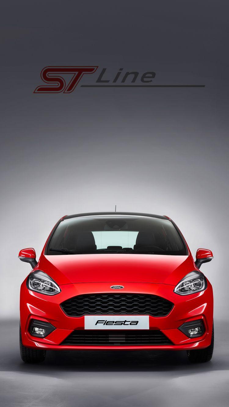 Universal Phone Wallpaper/ Background Race Red Fiesta ST Line