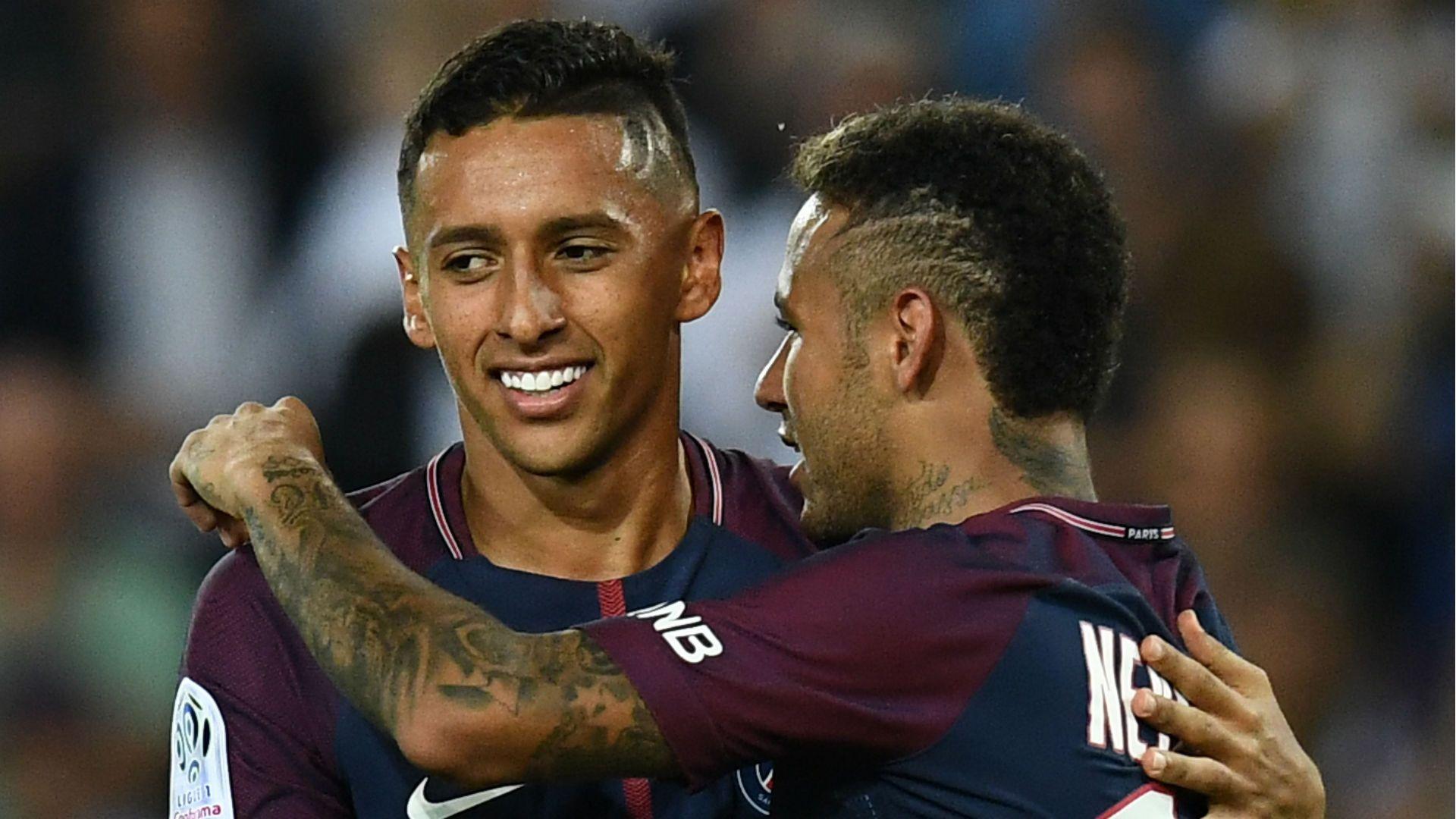 Marquinhos Neymar PSG Saint Etienne Ligue 1 25 08 2017