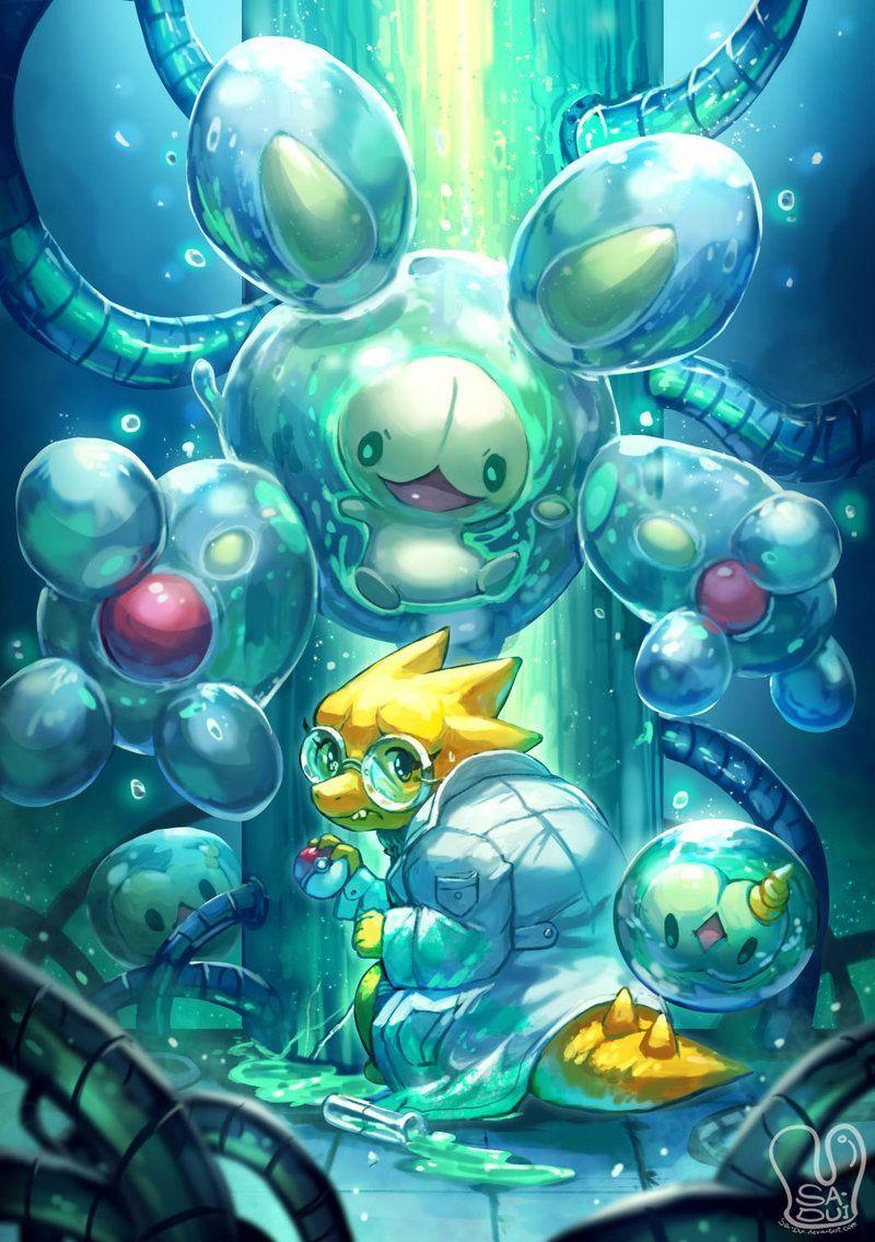 Pokemon X UNDERTALE, Alphys And Reuniclus By Sa Dui Mania