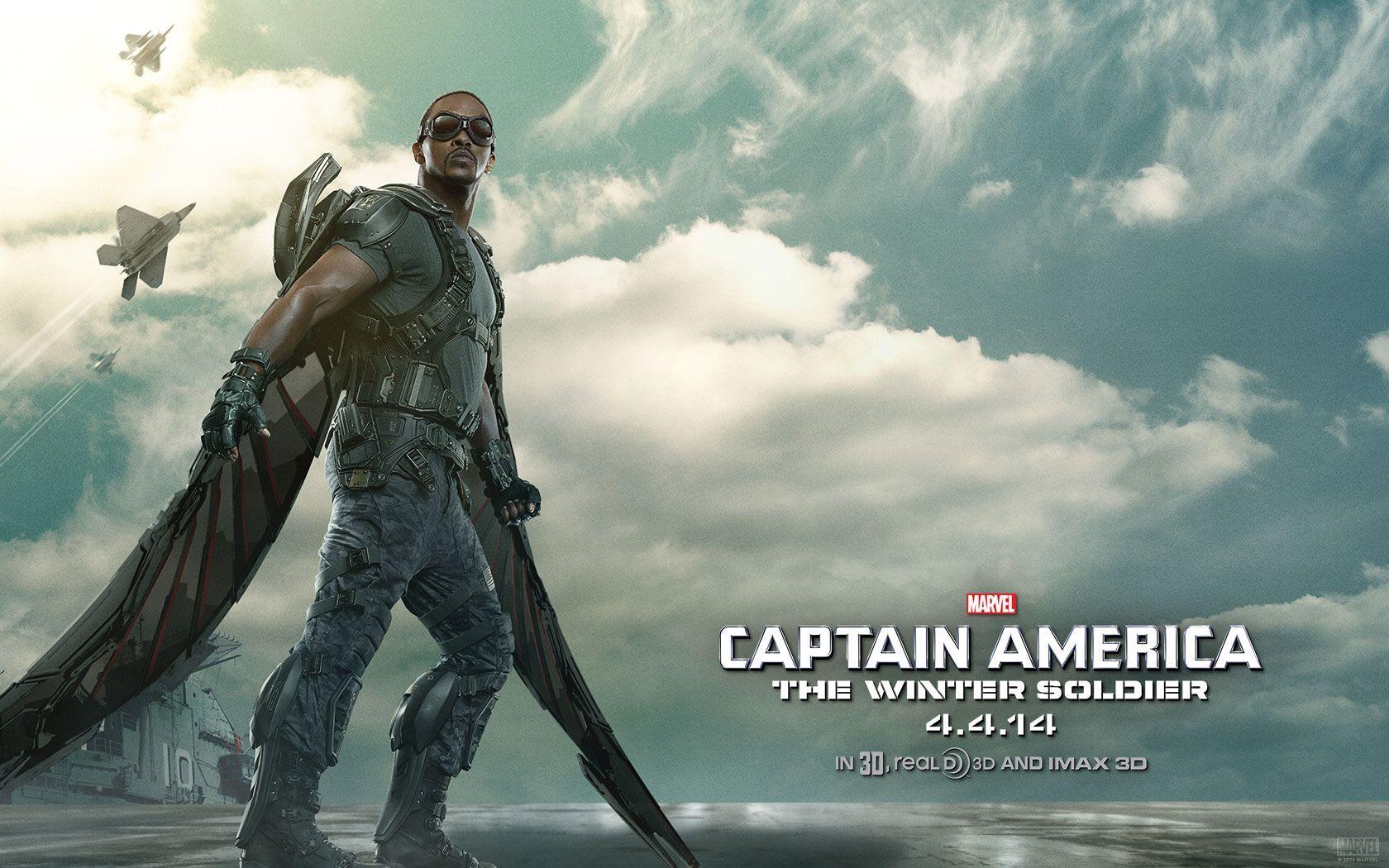 Captain America 2 falcon Wallpaper. Projects to Try