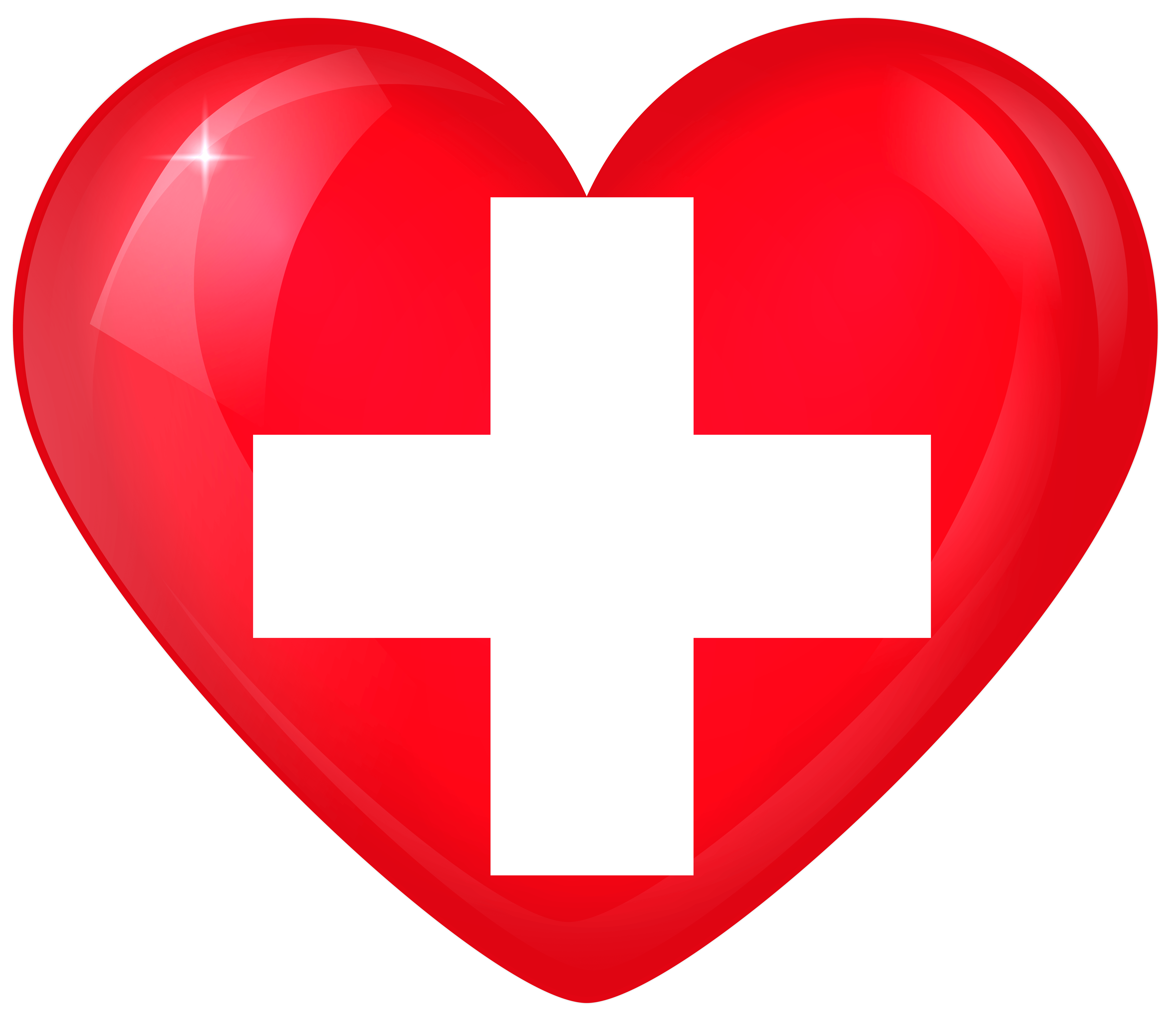 Switzerland Large Heart Flag Quality