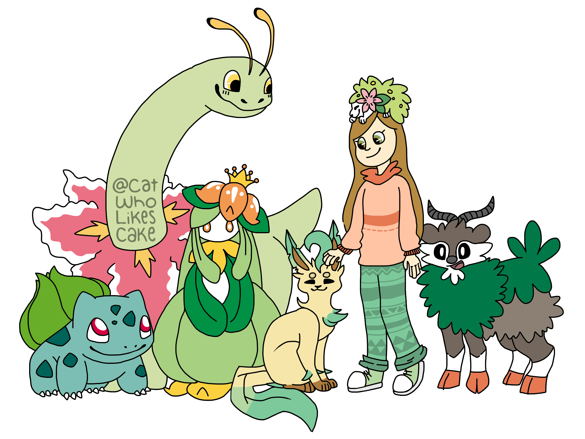 Finally finished! Me as a pokemon trainer My main pokemon Leafeon