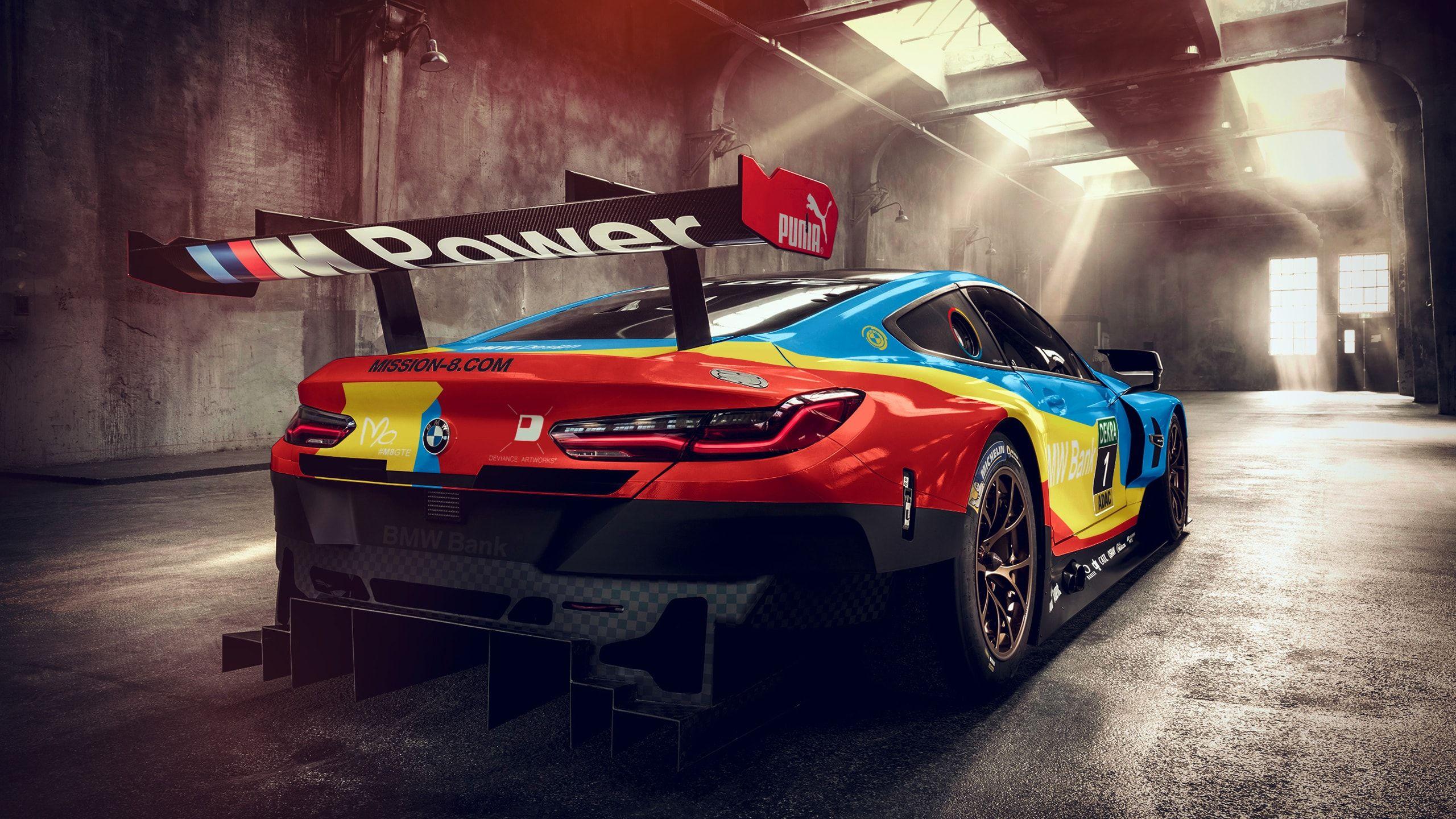 Bmw M8 Gte Rear View Wallpaper and Free. Visual