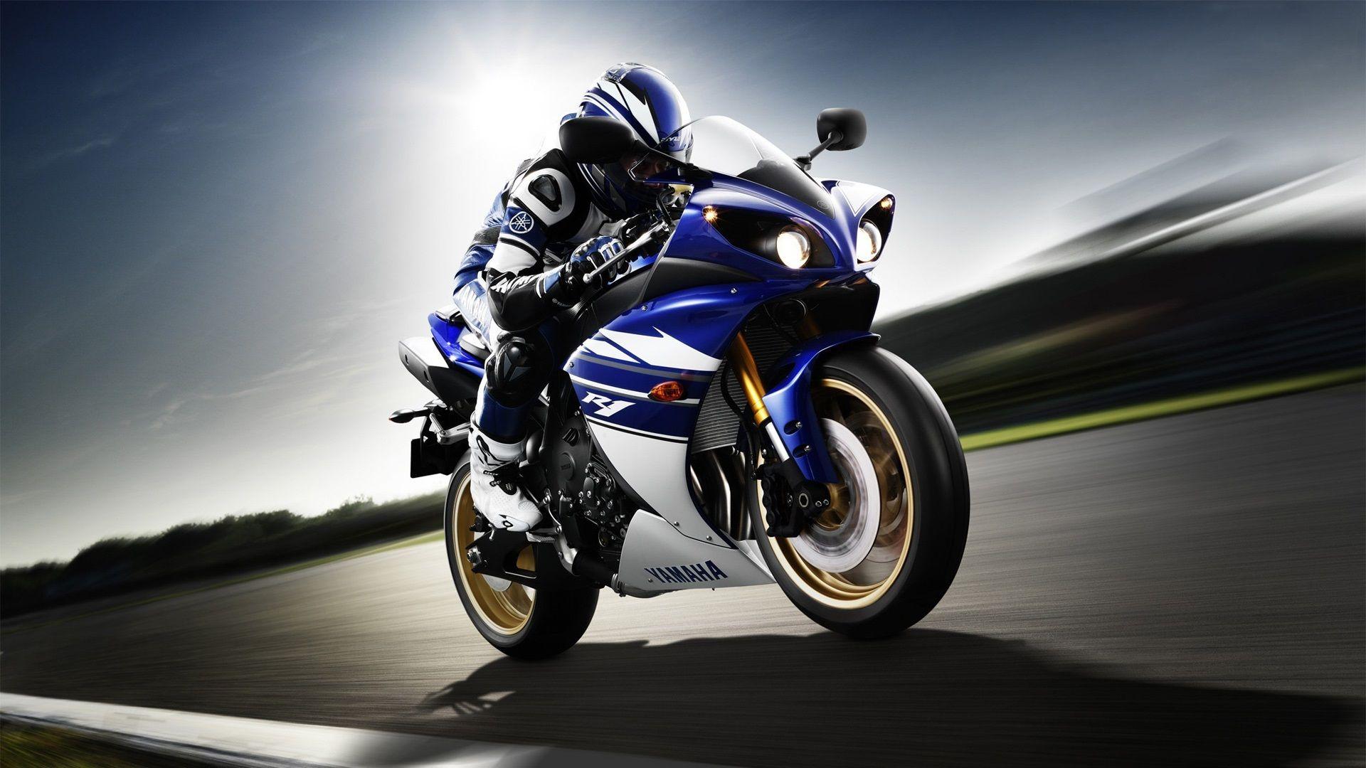 Wallpaper Yamaha YZF R1 Motorcycle, Rider, Sport Bike, Speed