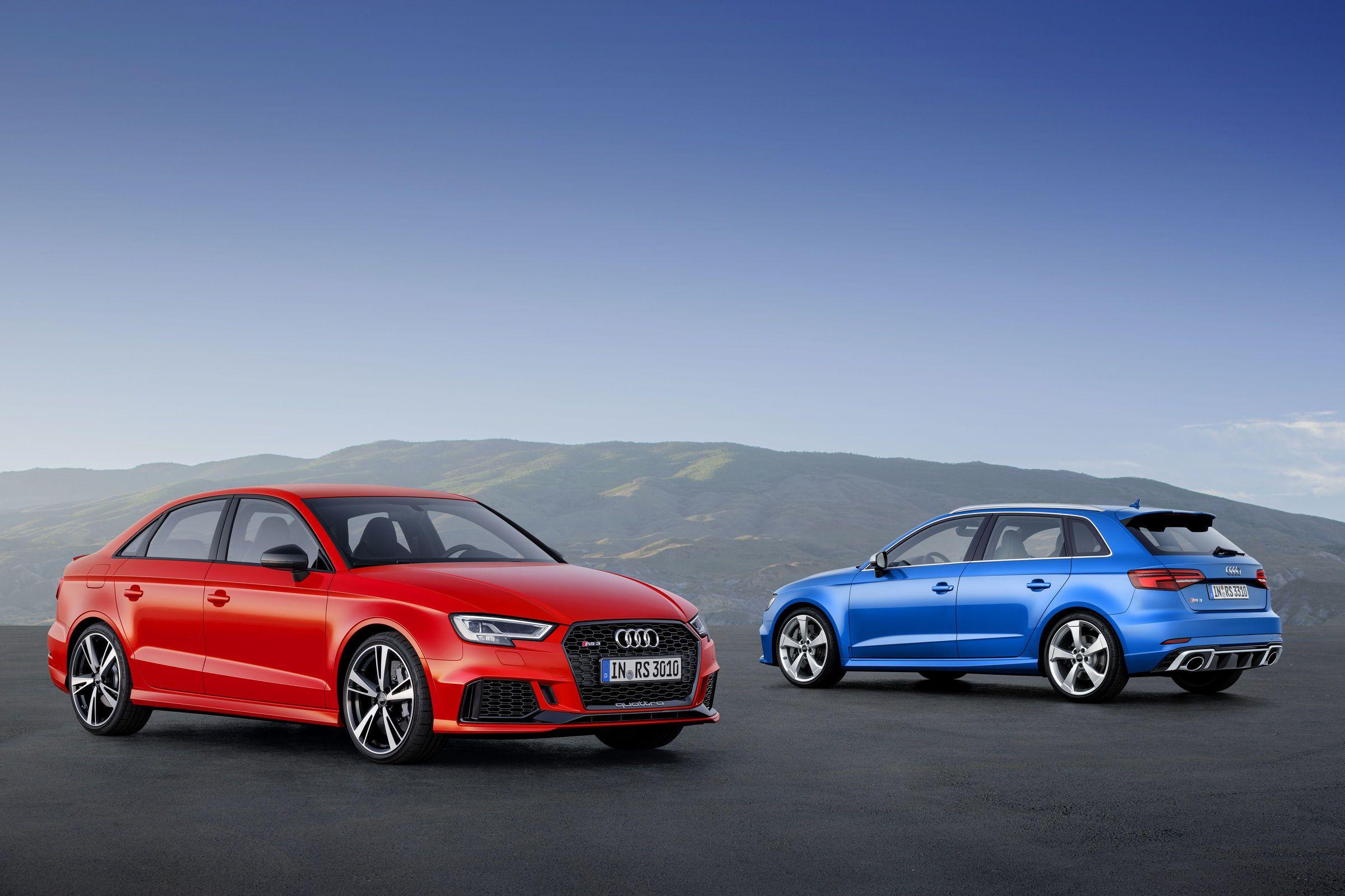 Compact top athletes: Audi RS 3 Sedan and RS 3 Sportback. Audi