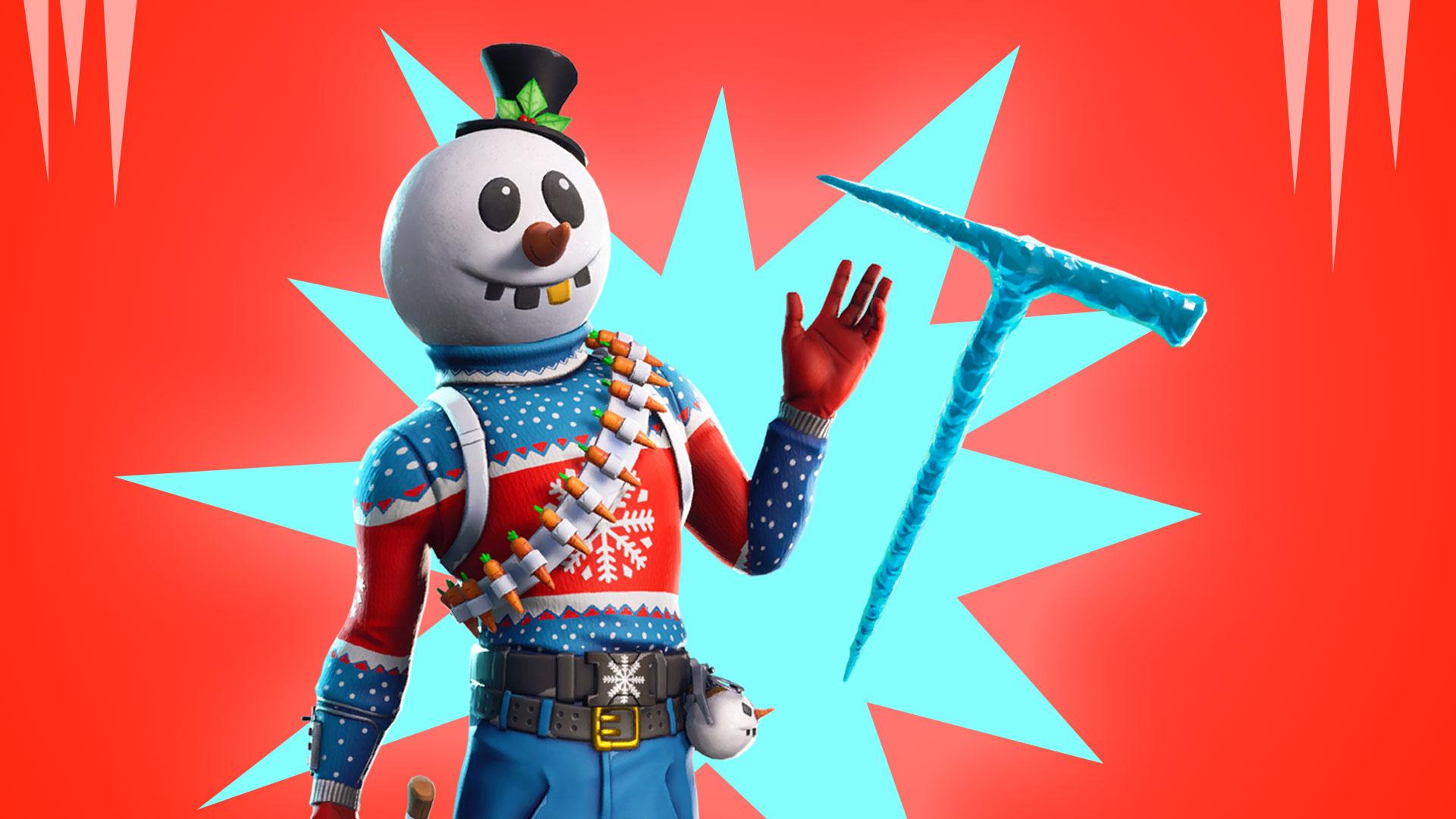 Christmas Skins arrive in Fortnite: Slushy soldier, Icicle pickaxe
