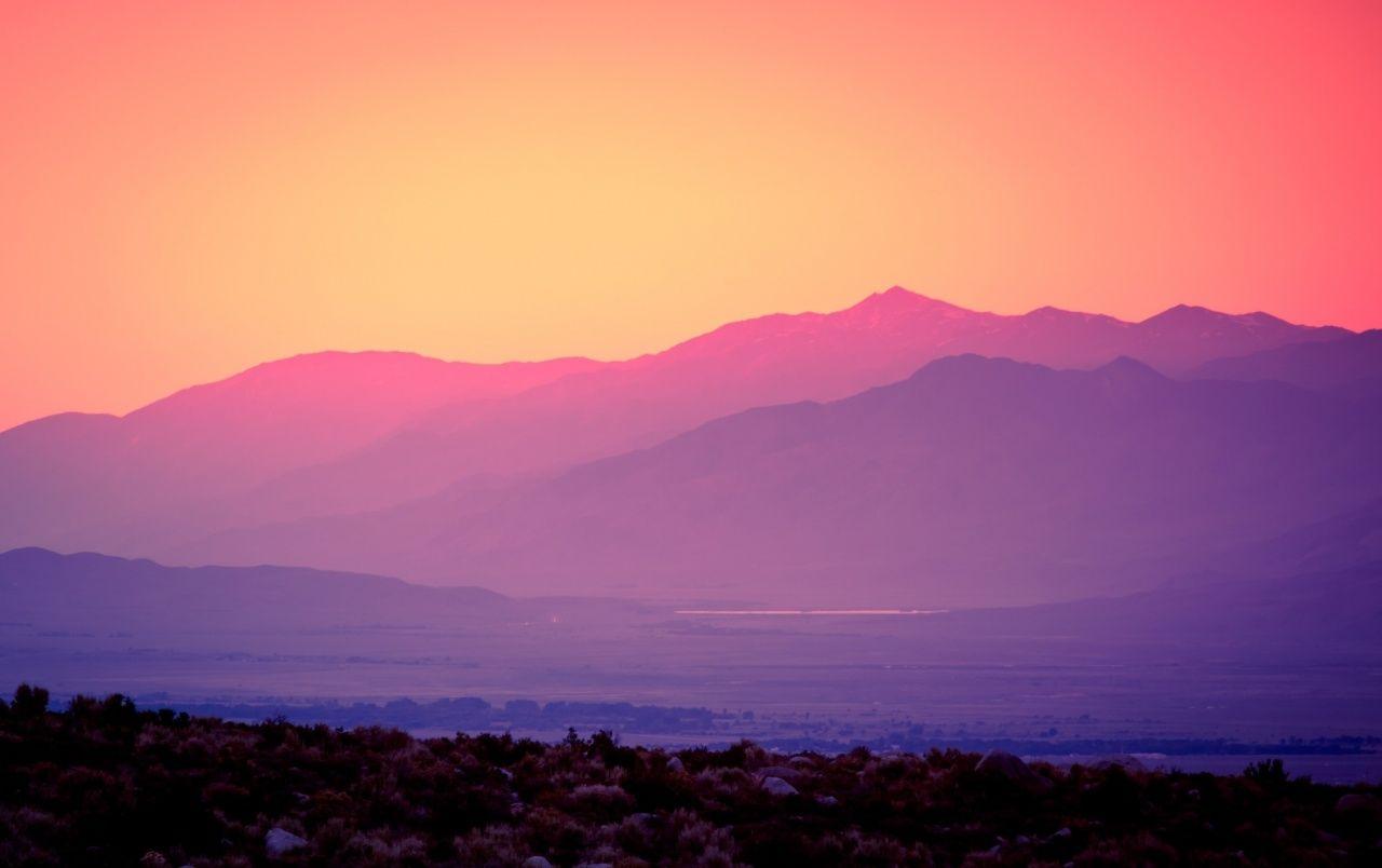 Sunset & Mountains California wallpaper. Sunset & Mountains