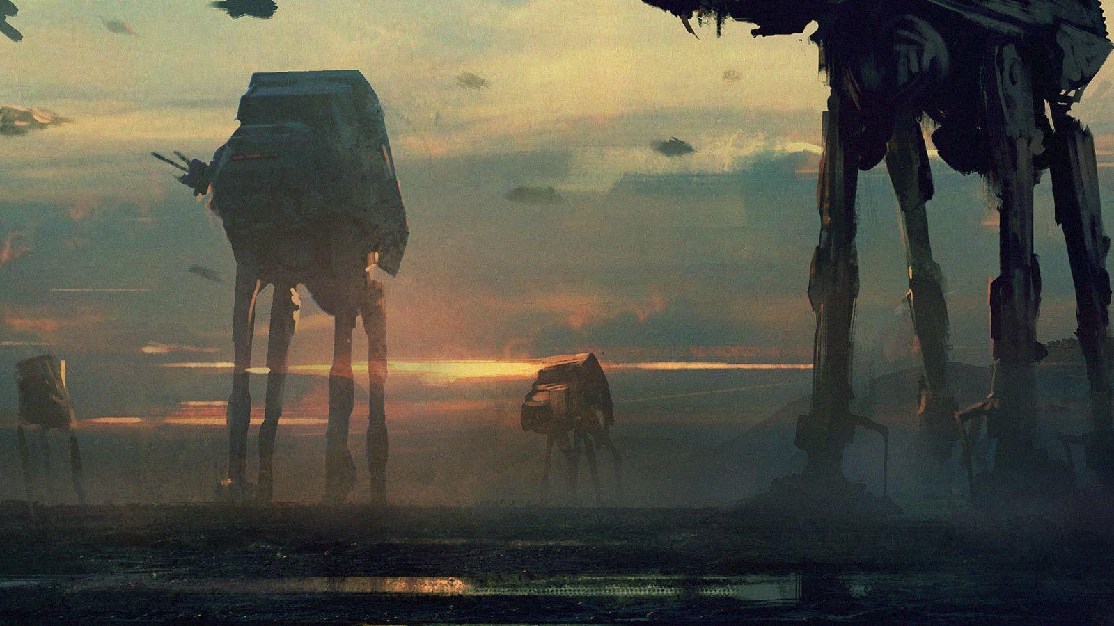 AT AT Walker Star Wars Gritty Concept [1600x900]