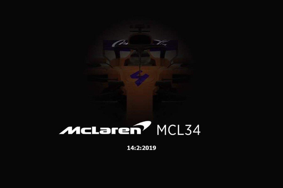 McLaren The image of the diffuse MCL 34 is not a spill but fake