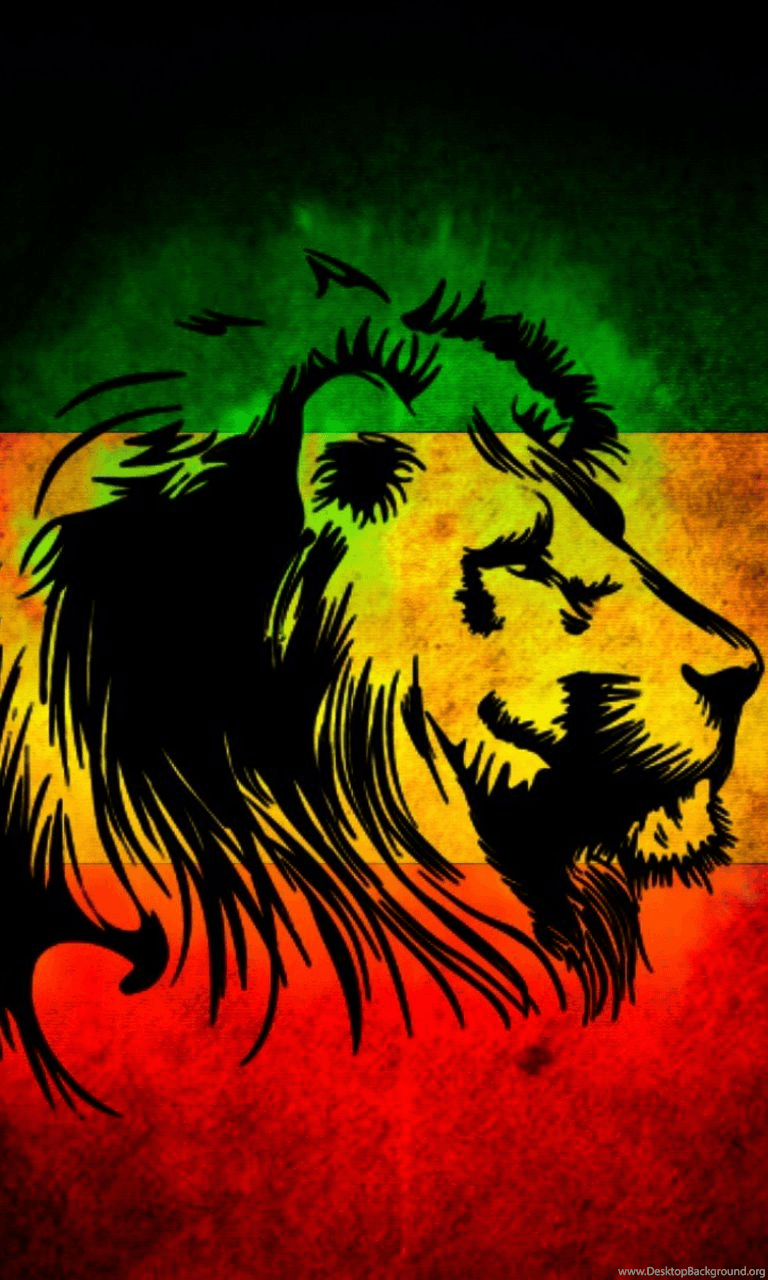 Lion Jamaica Flag Lumia 1020 Wallpaper (768x1280) Desktop Background
