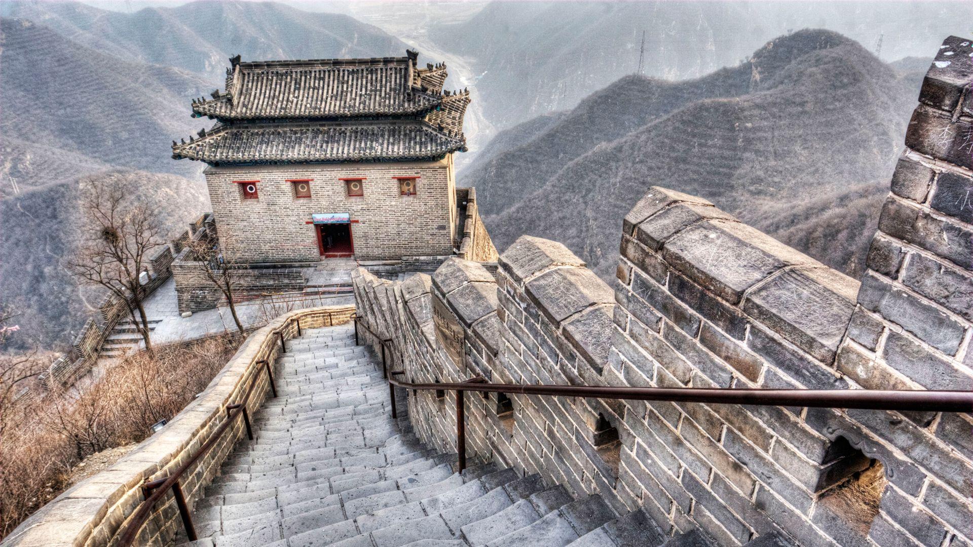 Great Wall of China. Great Wall Full HD wallpaper, 1080p, Beijing