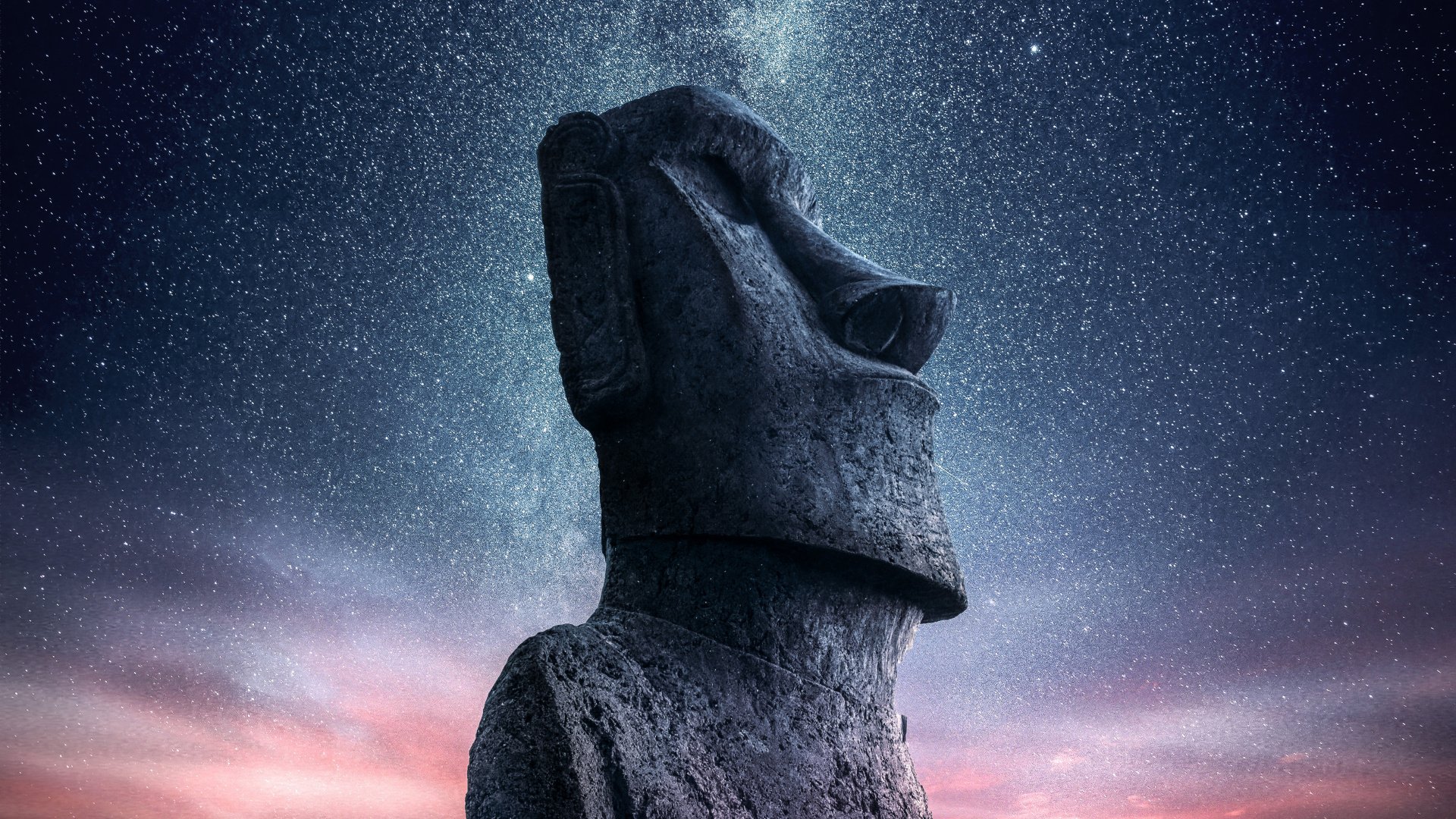 Moai Statue, Easter Island [1920x1080]