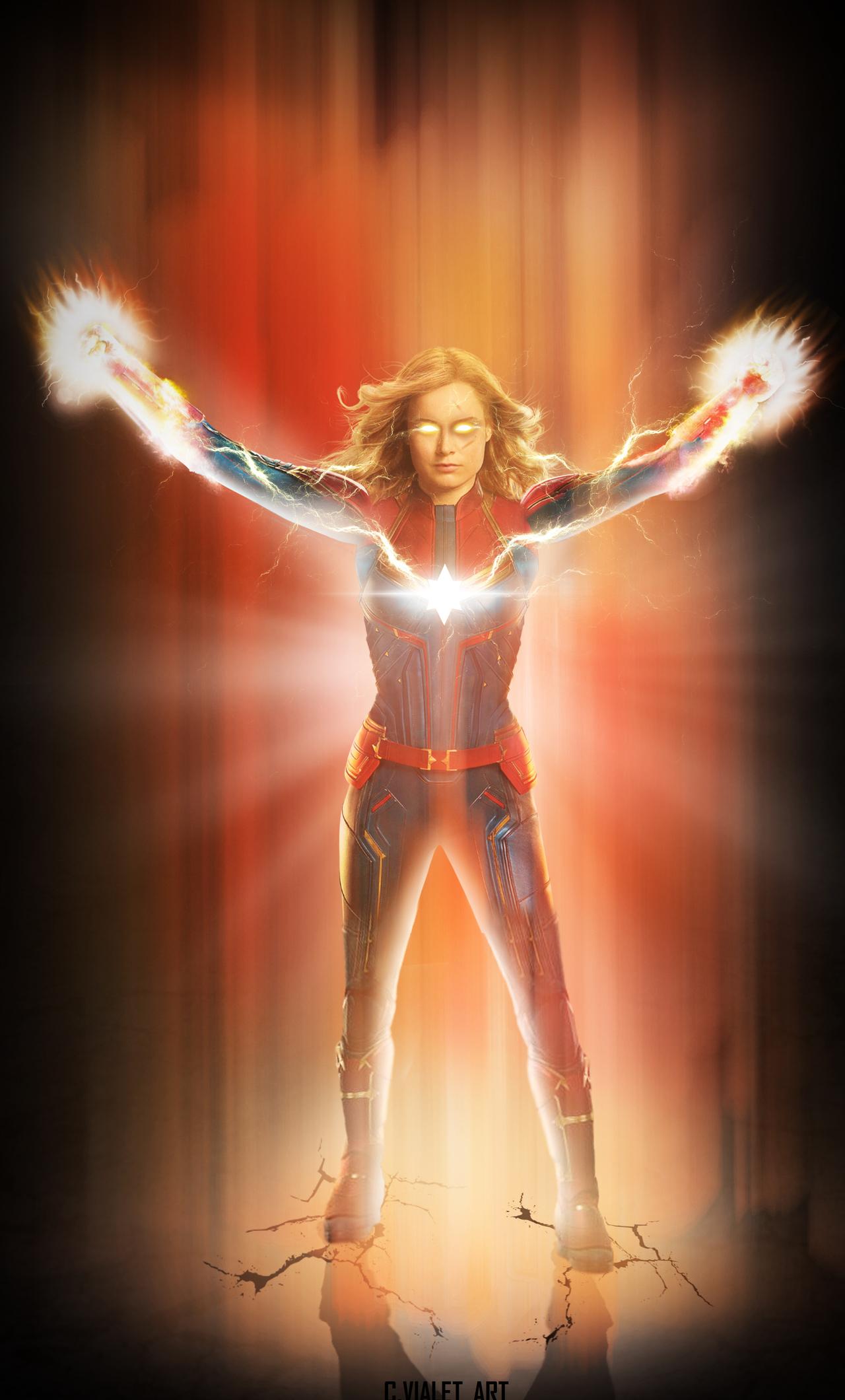 Captain Marvel 2019 New iPhone HD 4k Wallpaper, Image