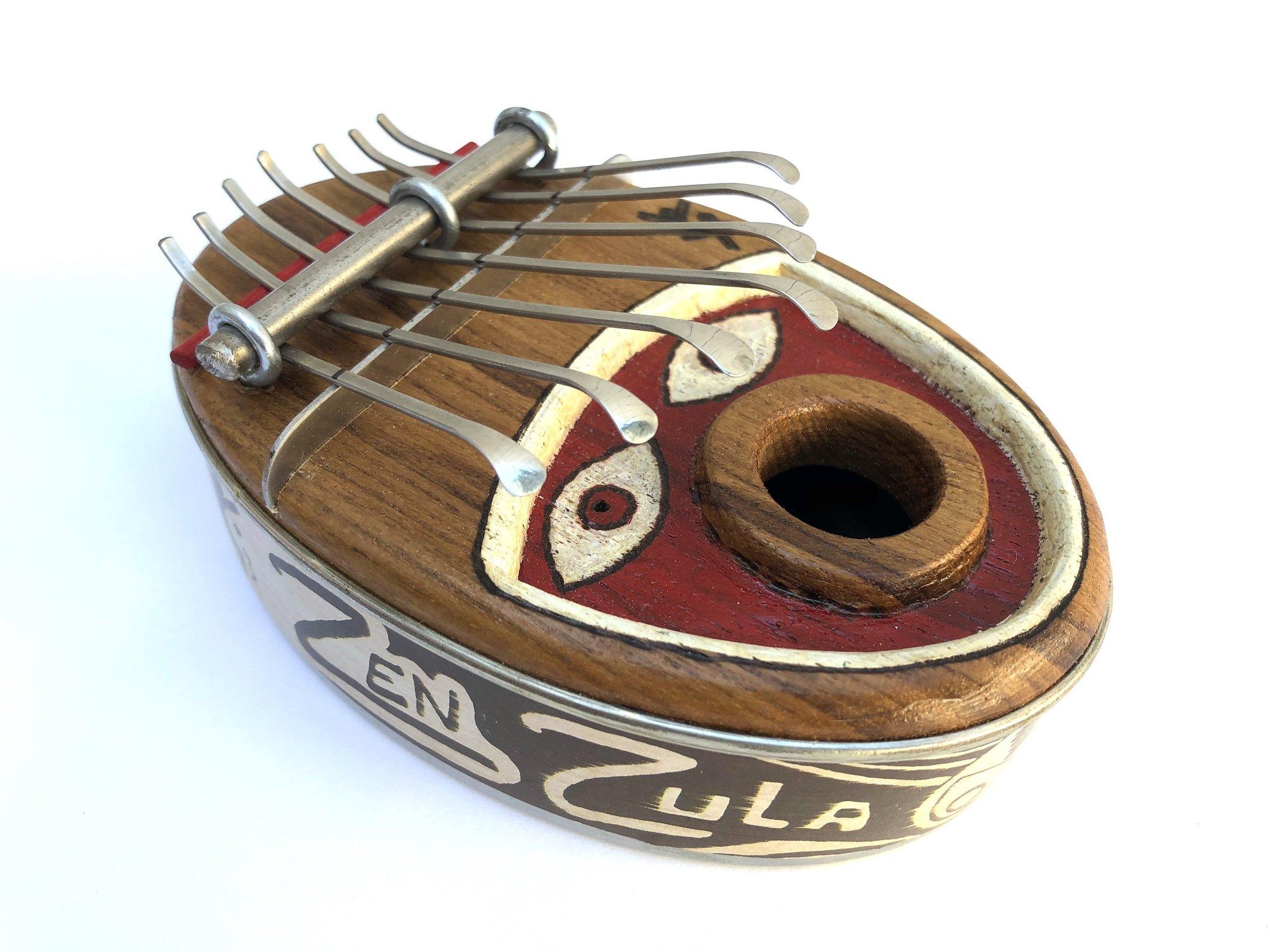 Zen Zula Mini, 7 Key Thumb Piano, With Face