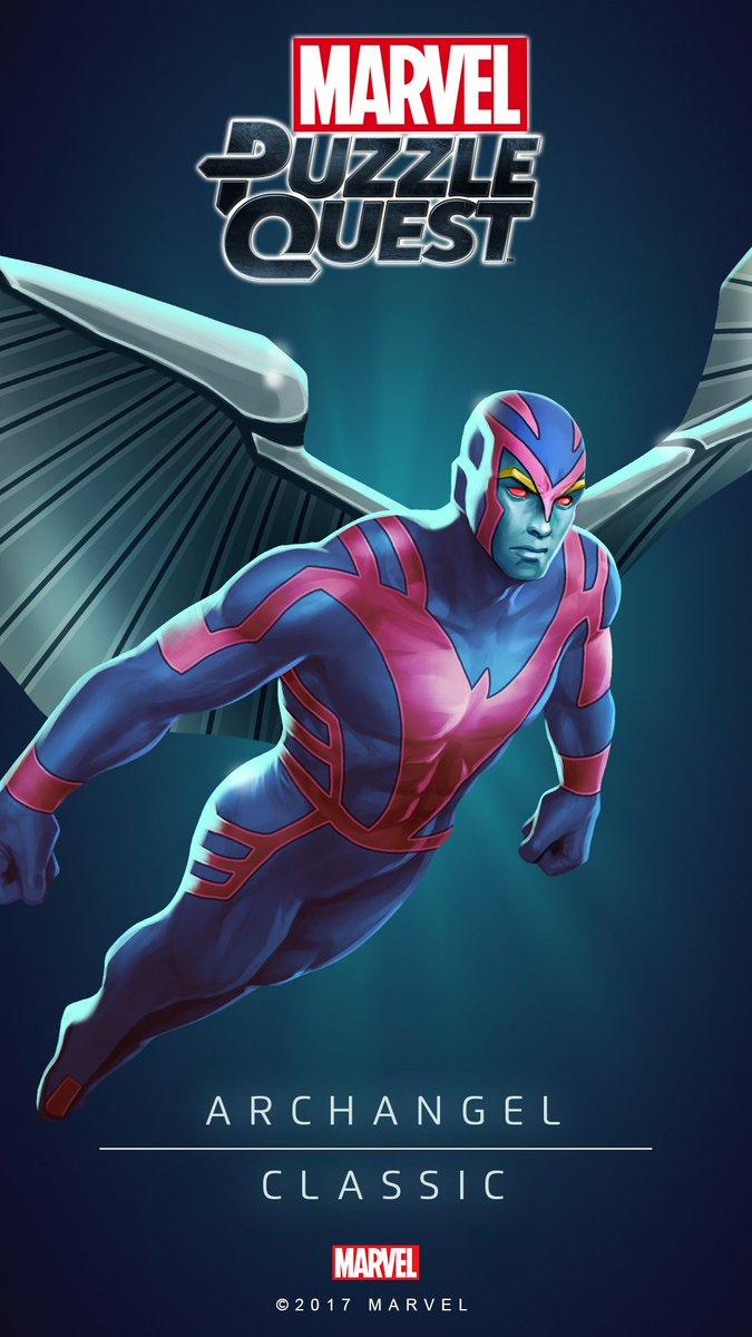Marvel Puzzle Quest Angel and Archangel wallpaper