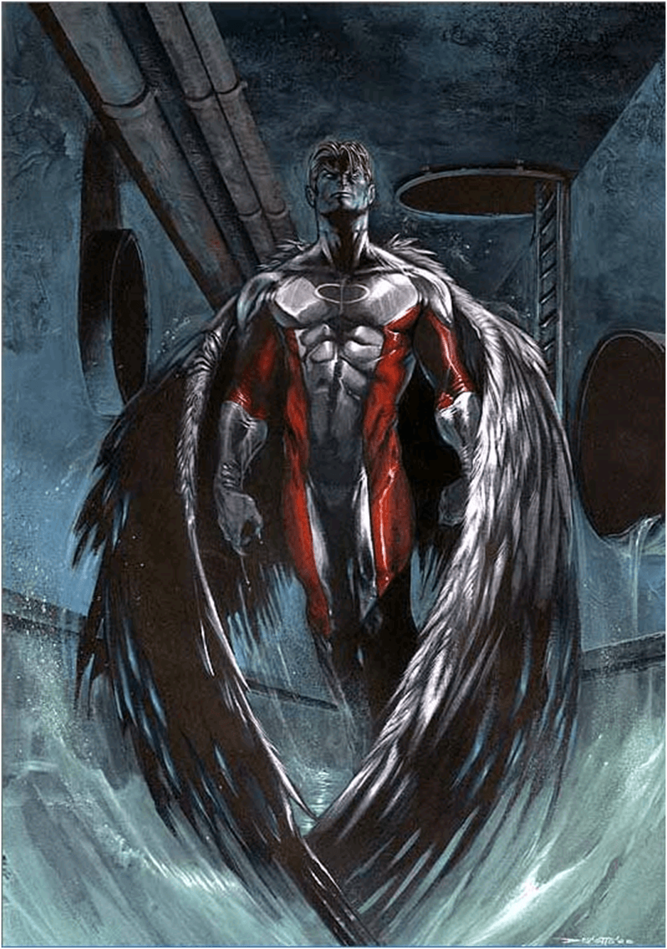 Another pic of the Xmen's Archangel. Comic / Video Art. Marvel