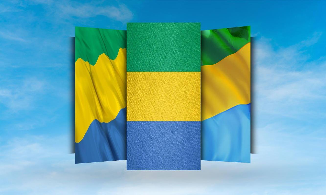 Gabon Flag Wallpaper for Android