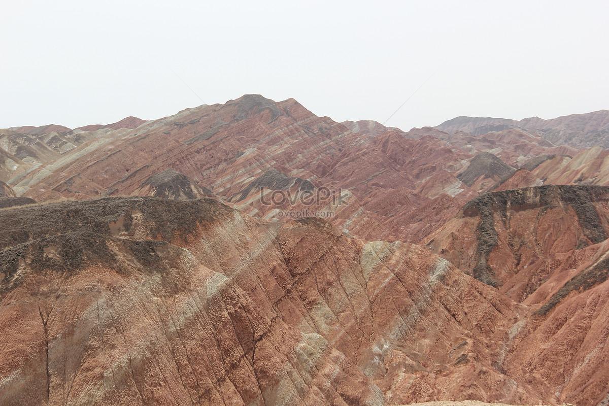 Danxia landform landscape in zhangye photo image_picture free