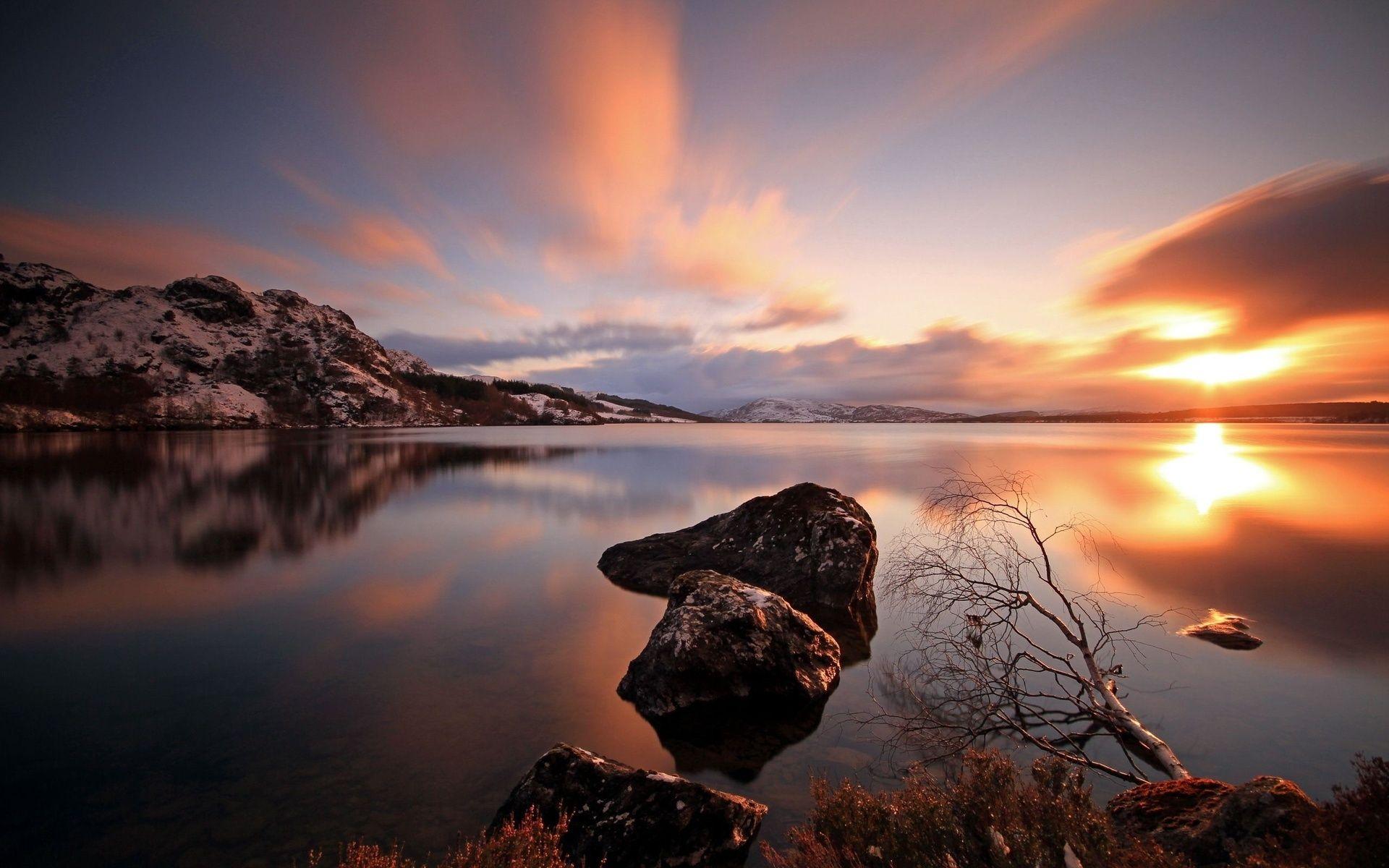 Find out: Bergen Lake Sunset wallpaper