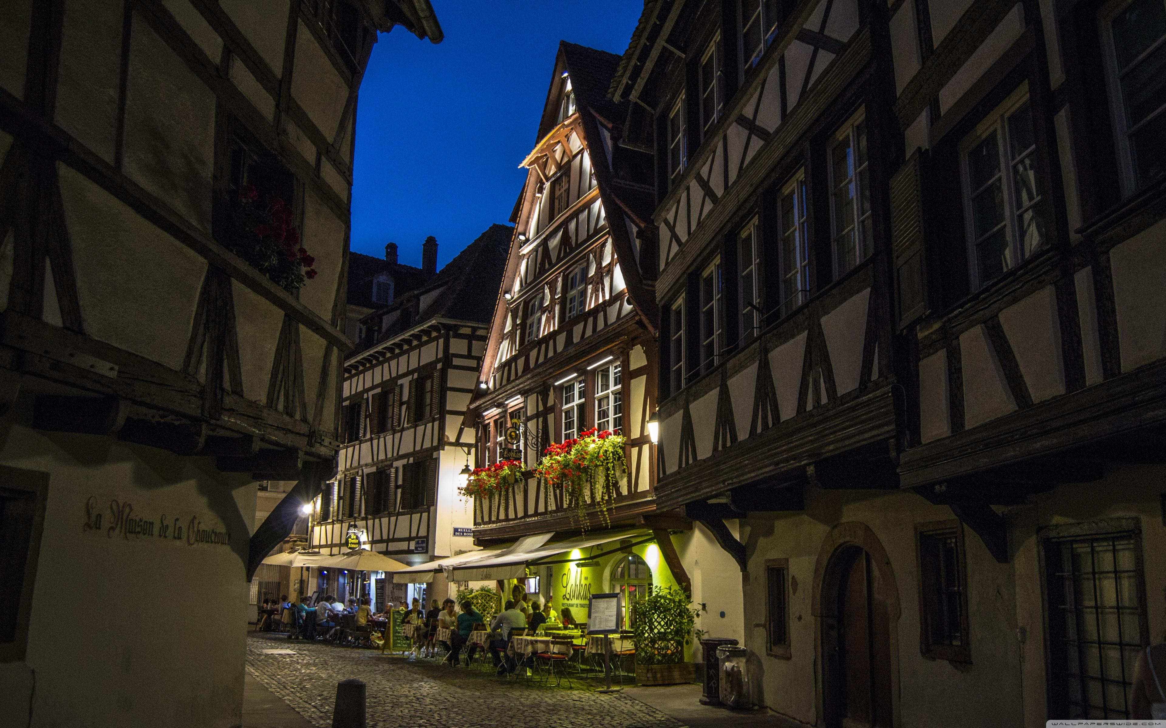Restaurant in Strasbourg ❤ 4K HD Desktop Wallpaper for 4K Ultra HD