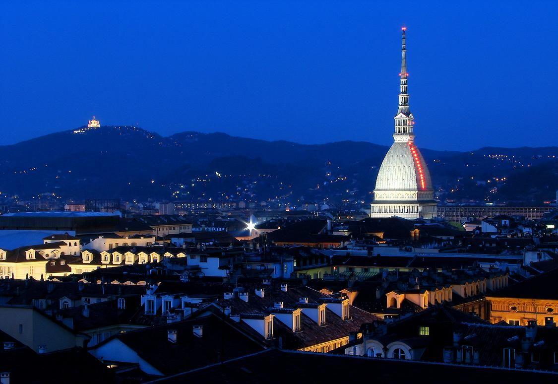 Skyline Turin City At Night HD Wallpaper Image Photo Background