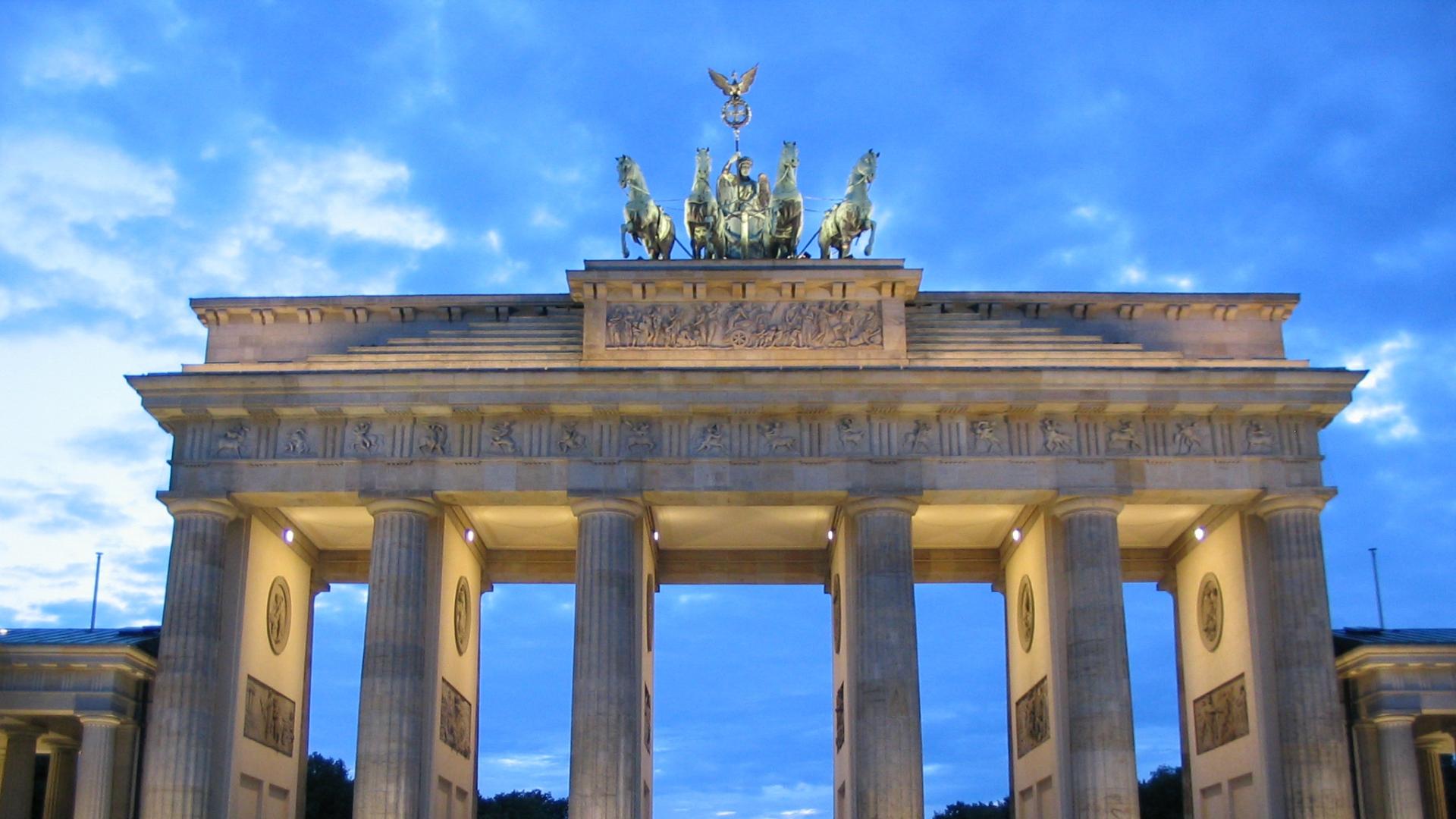 Full HD Wallpaper brandenburg gate historic monument berlin, Desktop