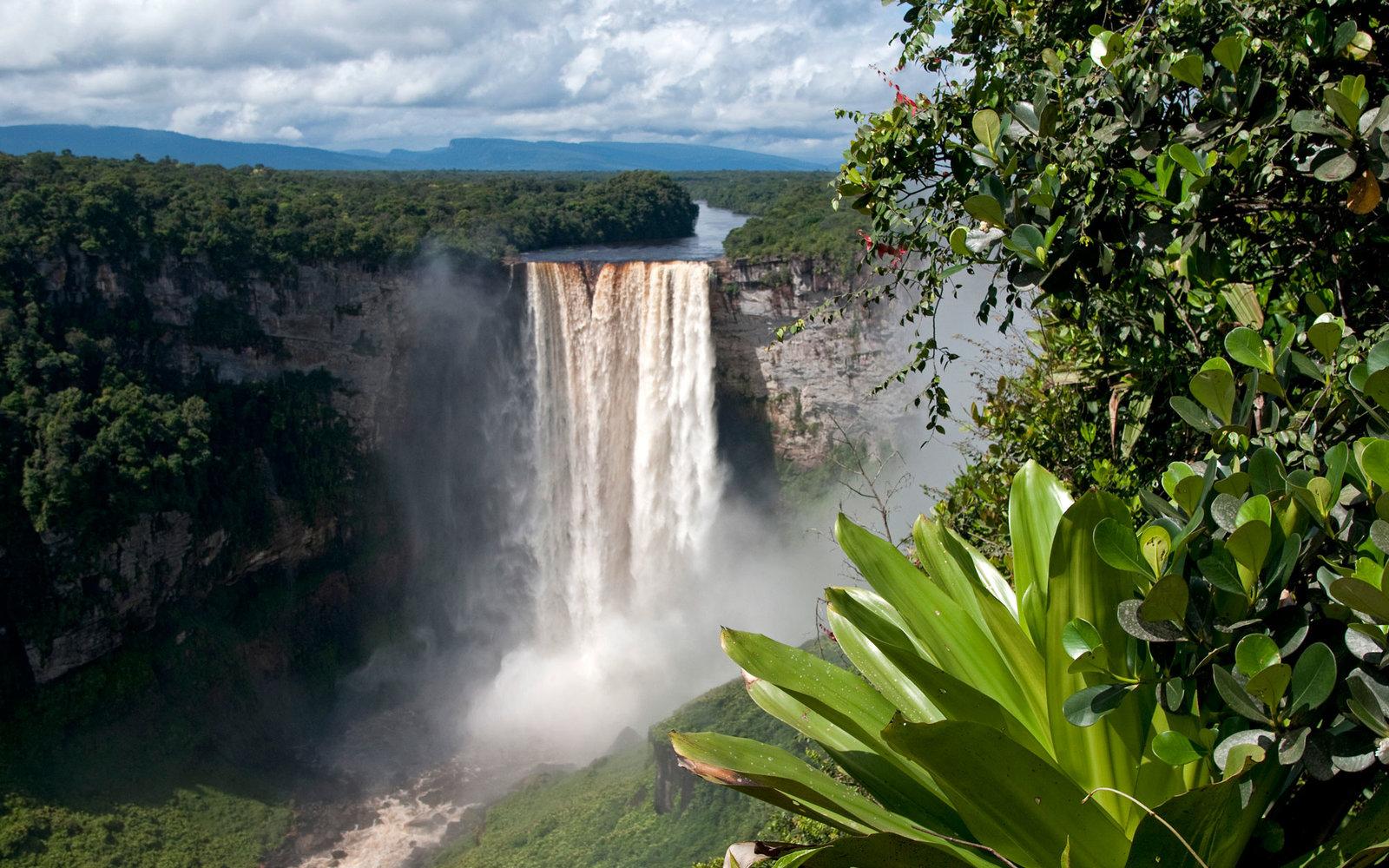 Tallest One Drop Waterfall In The World Wallpaper Waterfall
