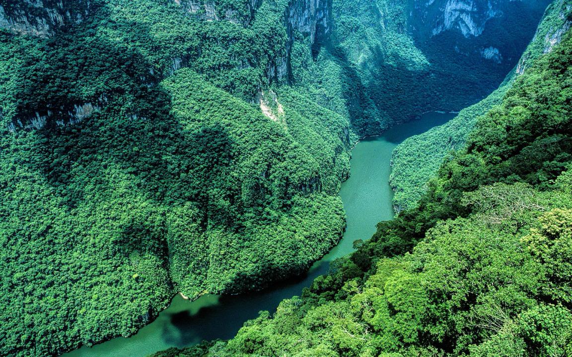 Sumidero Canyon, Chiapas, Mexico widescreen wallpaper. Wide