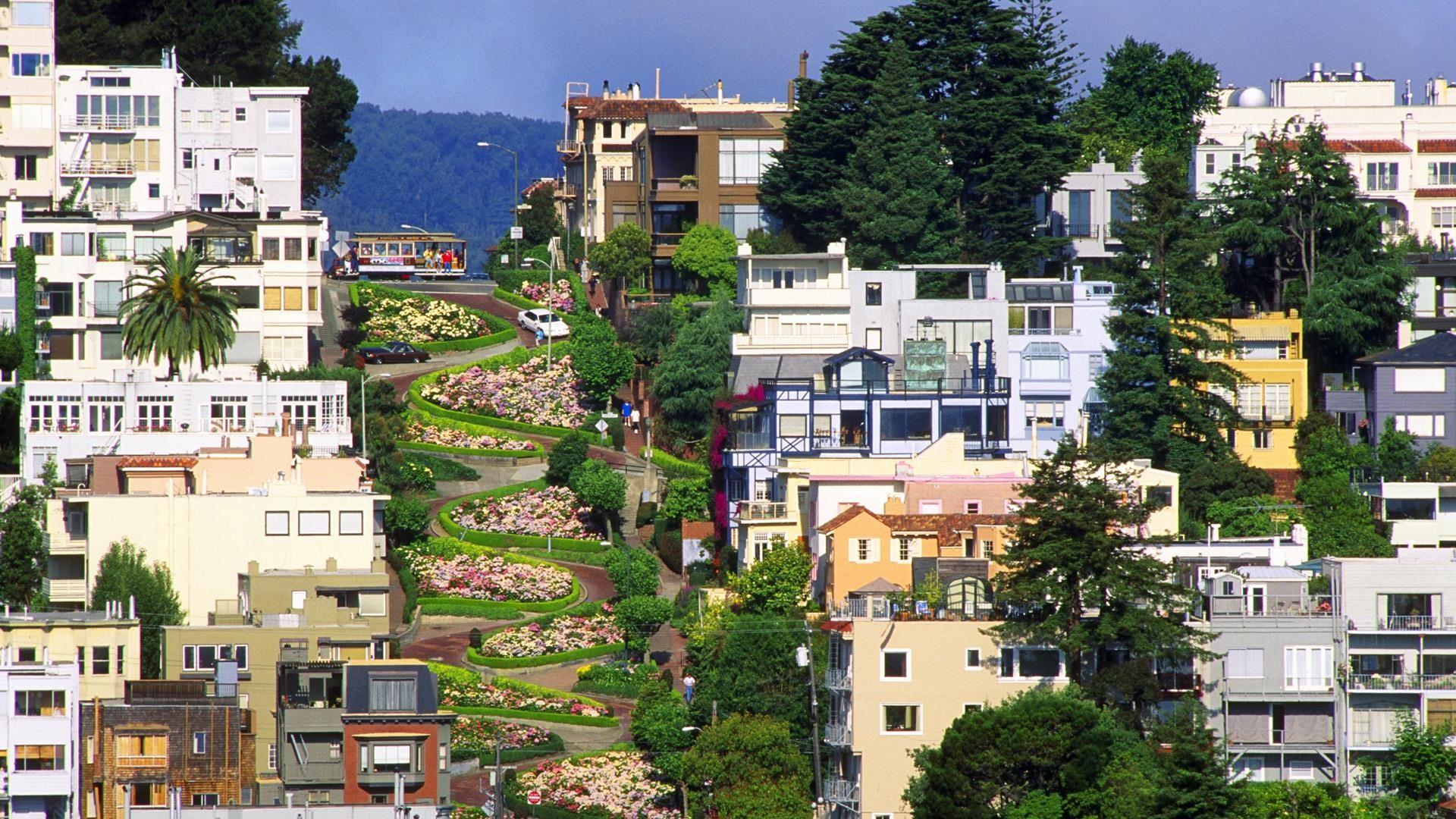 Lombard Street, San Francisco, California[1920x1080]