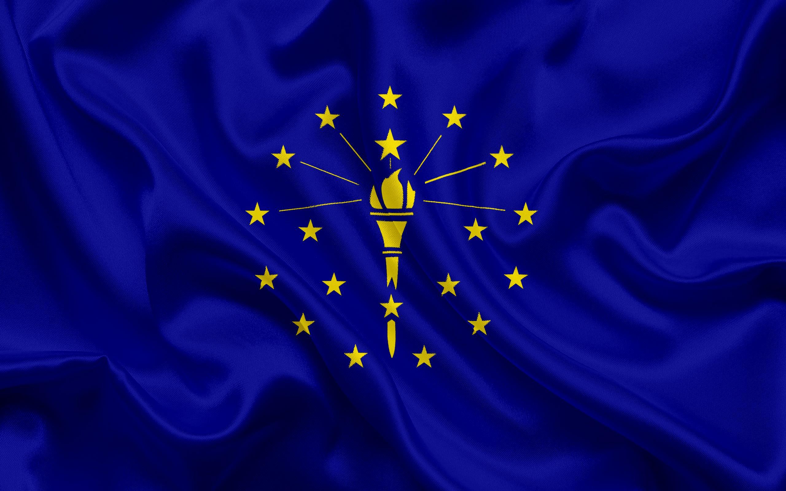 Download wallpaper Indiana Flag, flags of States, flag State