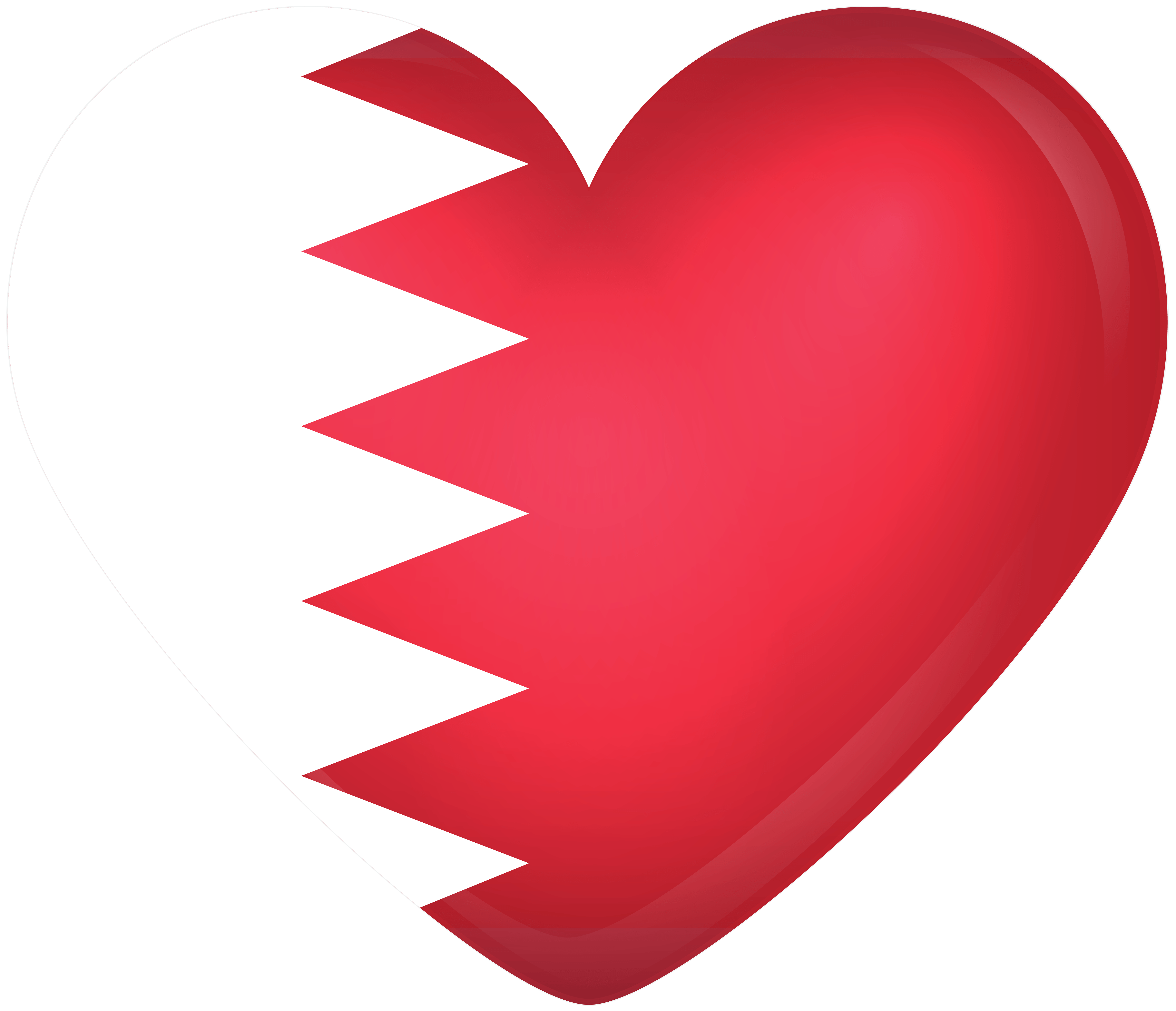 Bahrain Large Heart Flag Quality